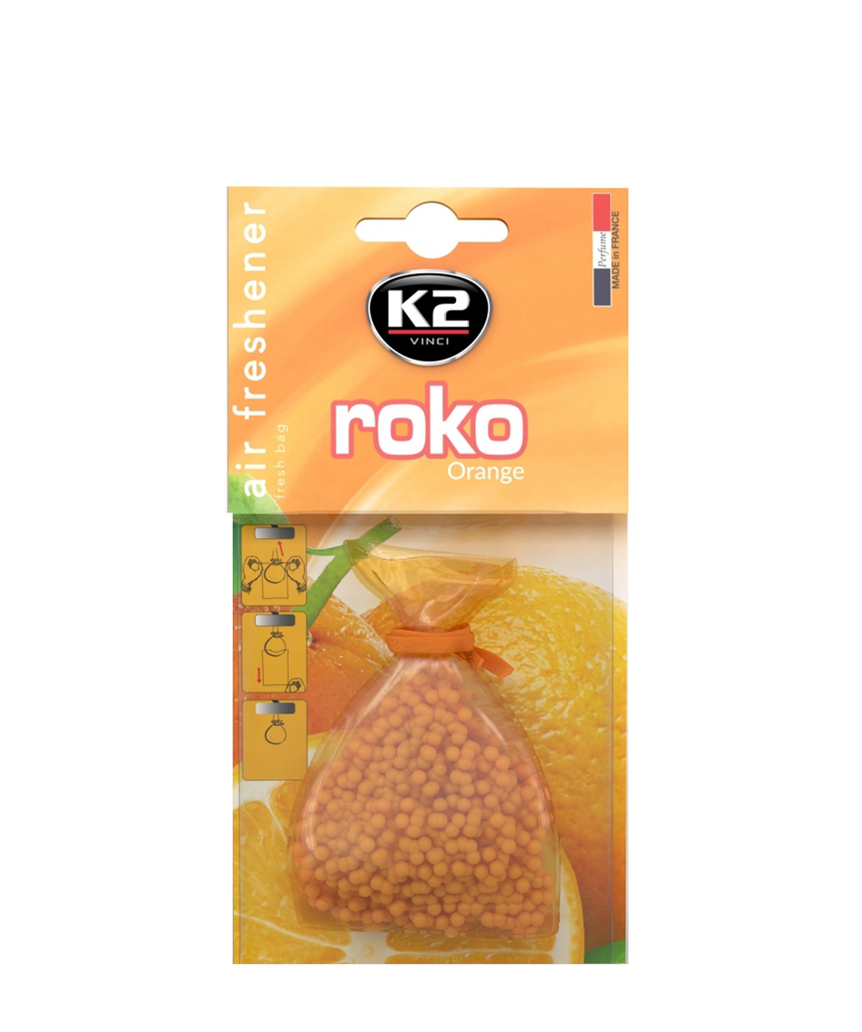 Освежитель `Standard Oil` воздуха автомобильный K2 Roko orange
