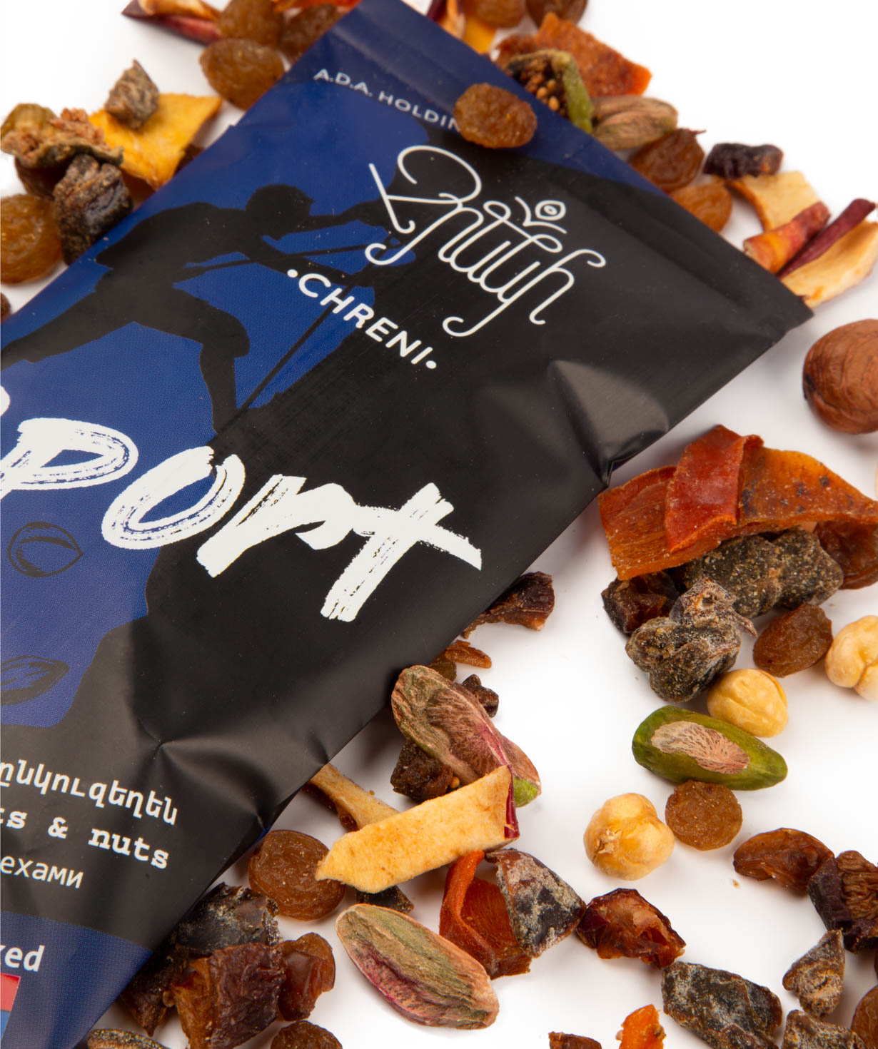 Dried fruits `Chreni Sport` with unsalted walnuts