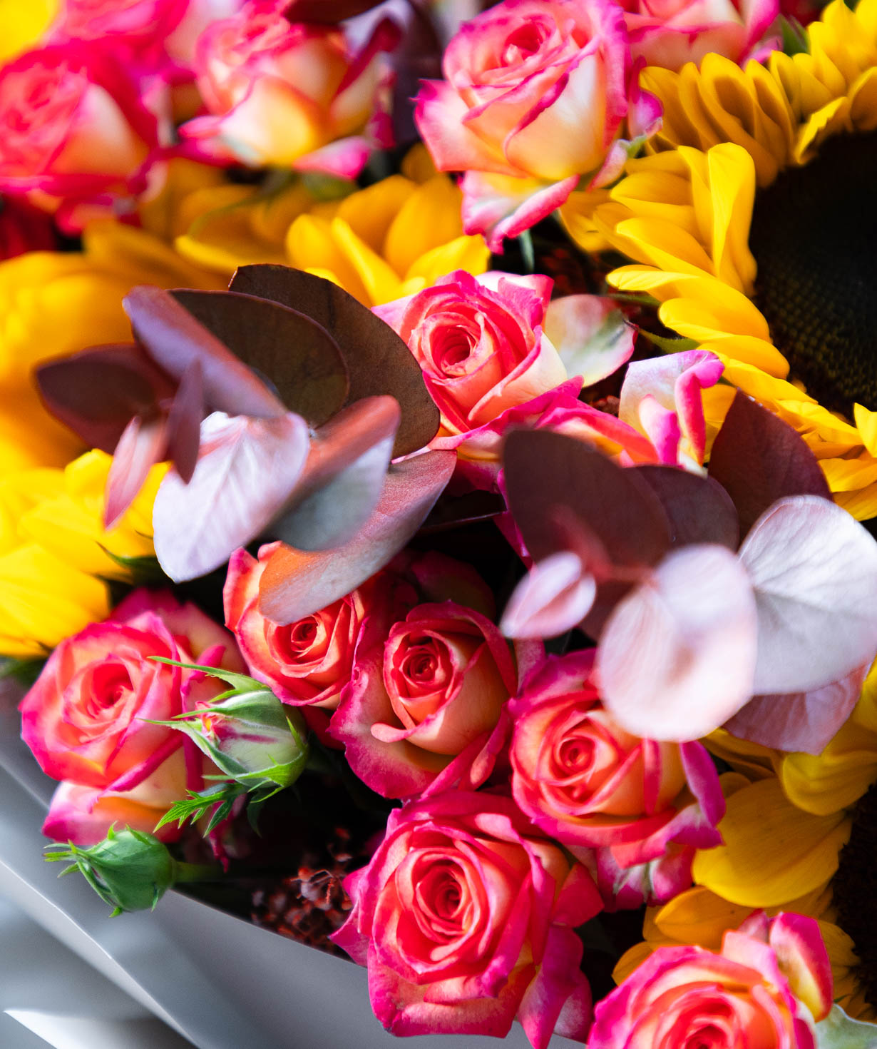 Букет «Caprice» с кустовыми розами №55