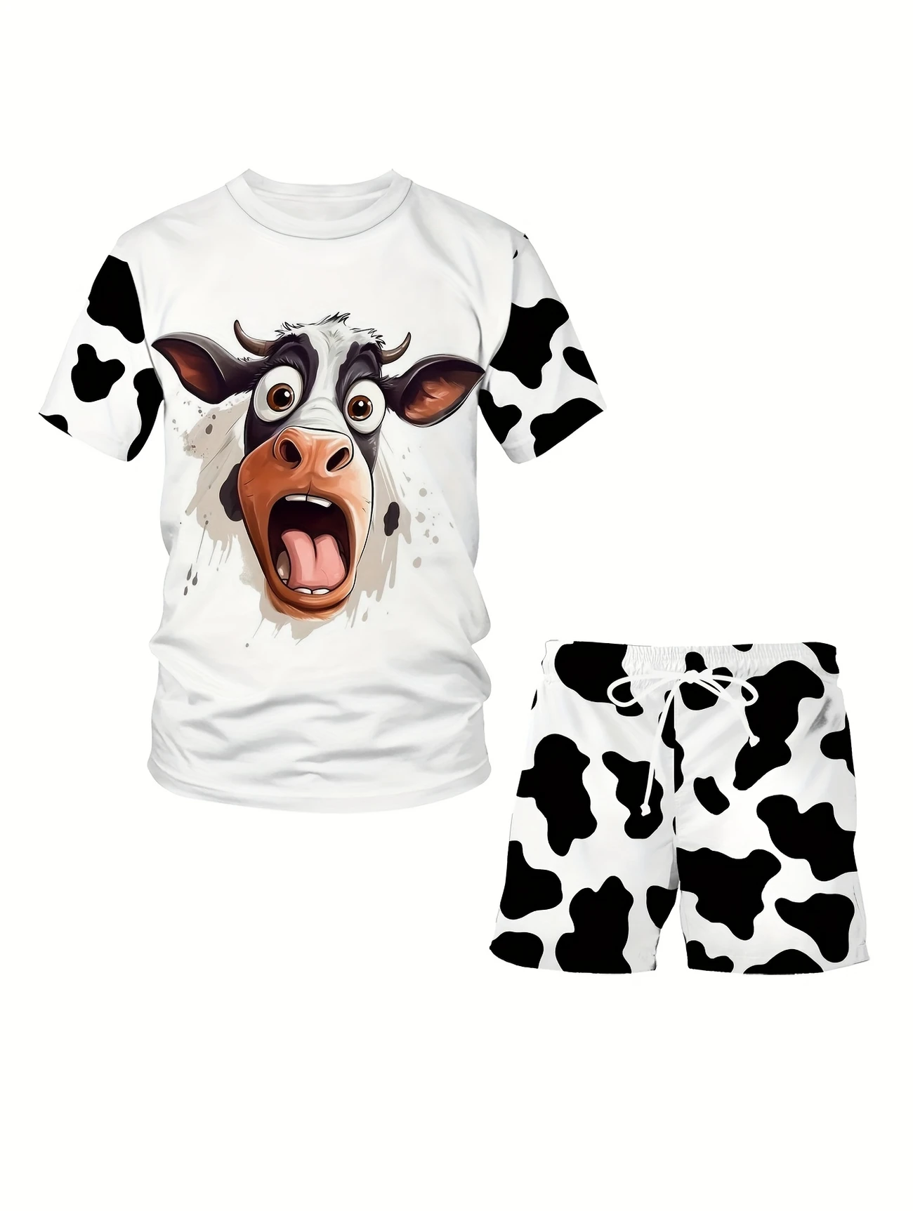 Men's T-shirt and shorts №989