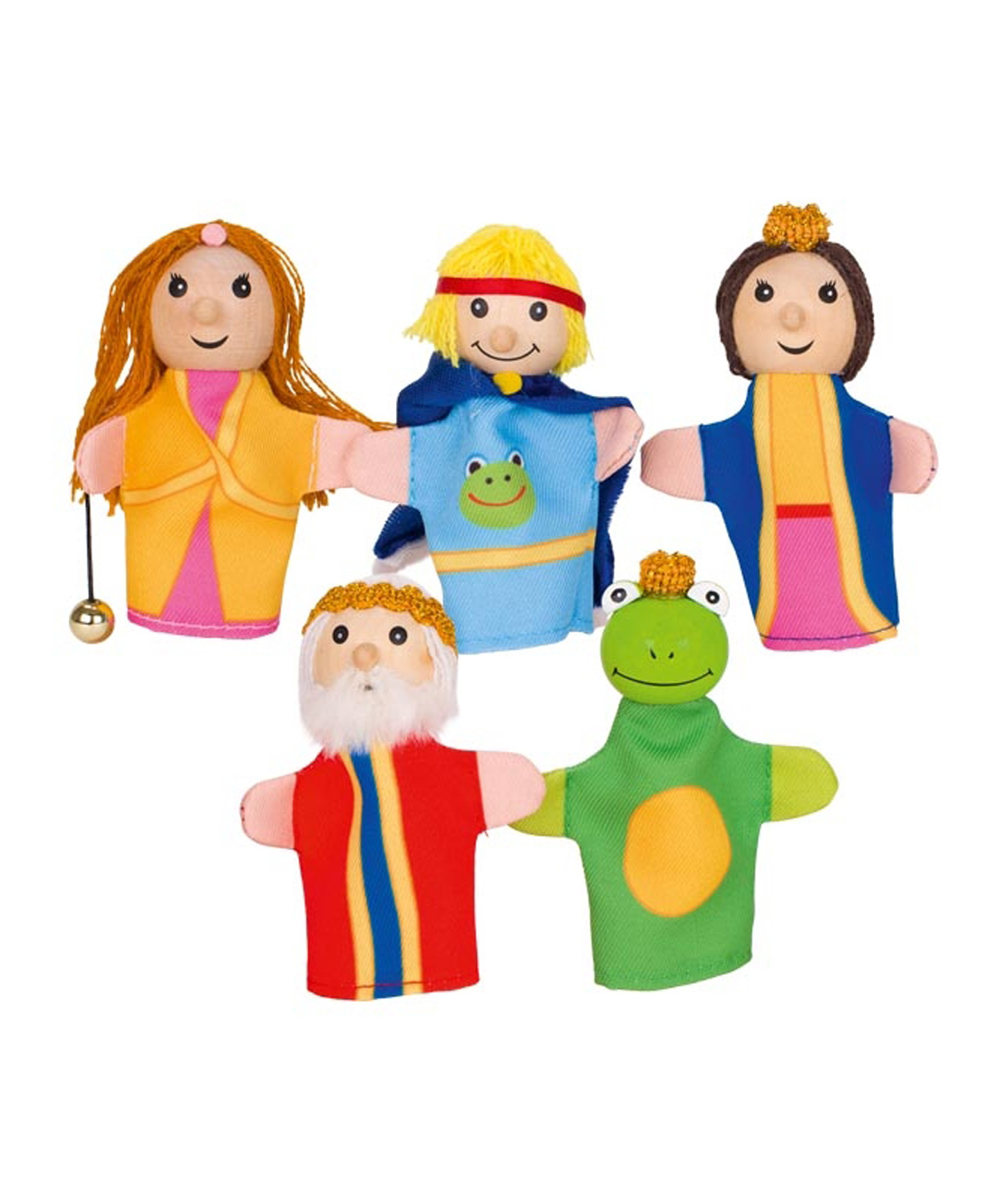 Игрушка `Goki Toys` пальчиковые куклы Король Лягушка