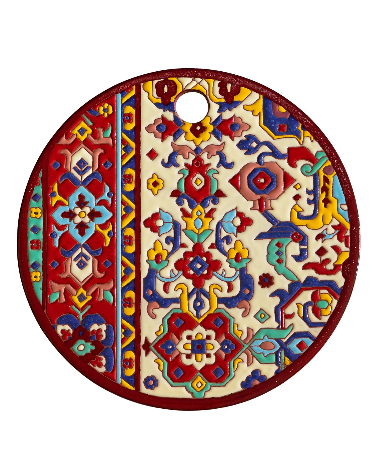 Сырная тарелка `ManeTiles` декоративная, керамическая №42