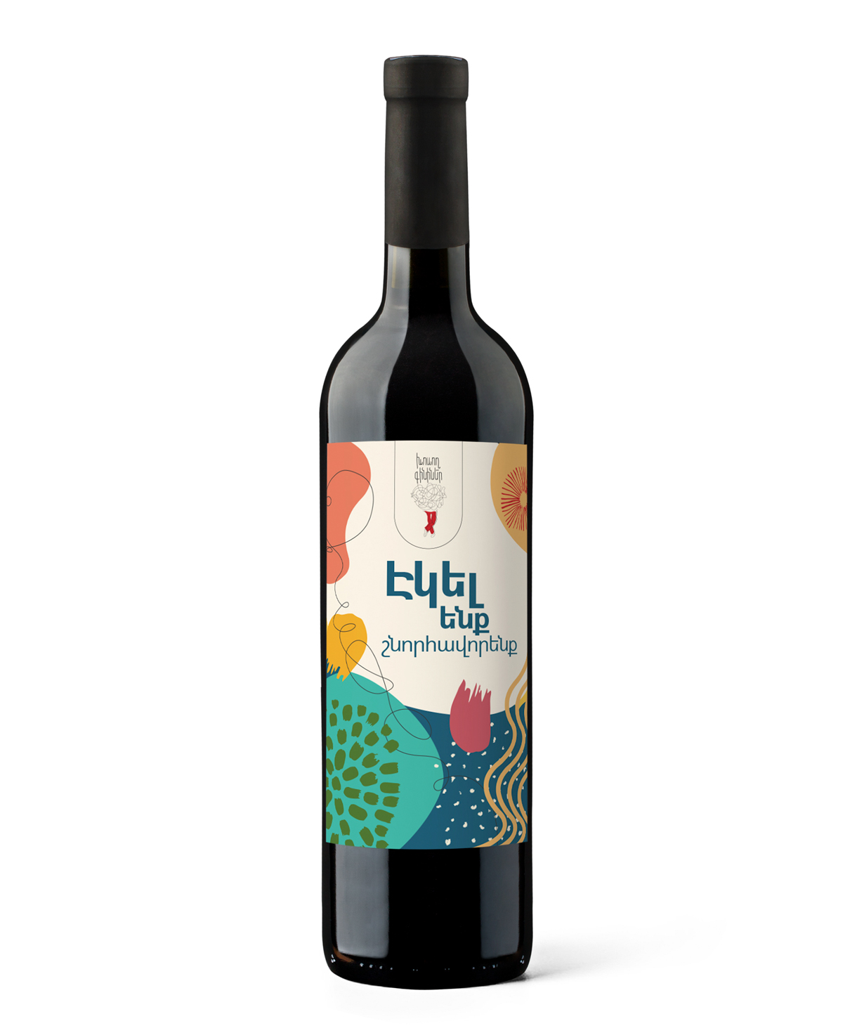 Wine `Talking Wines` We came to congratulate, red dry 750 ml