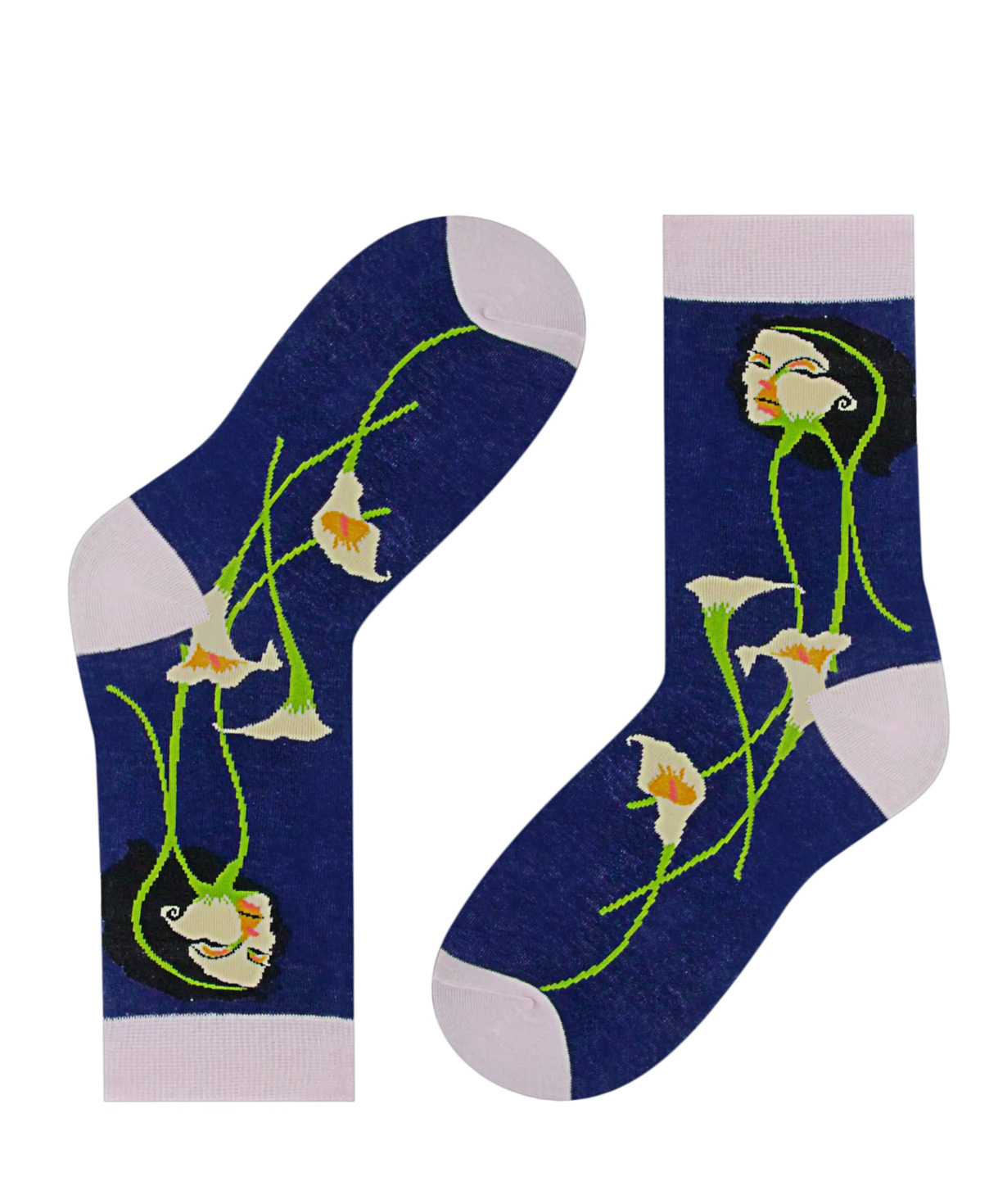Носки `Zeal Socks` женские черты синие
