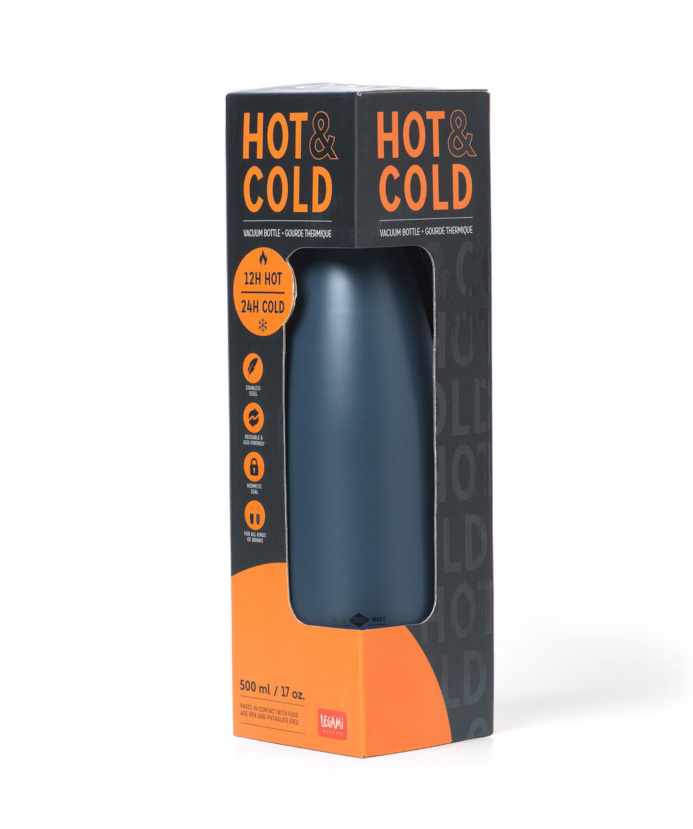 Vacuum Bottle «Legami» Hot & Cold, black, 500 ml
