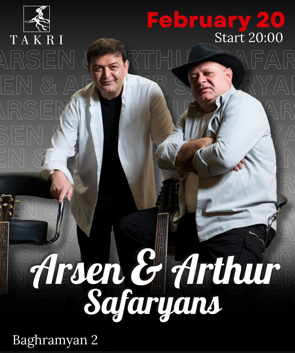 Arsen and Artur Safaryans in Takri, 20-02-2026, 20:00