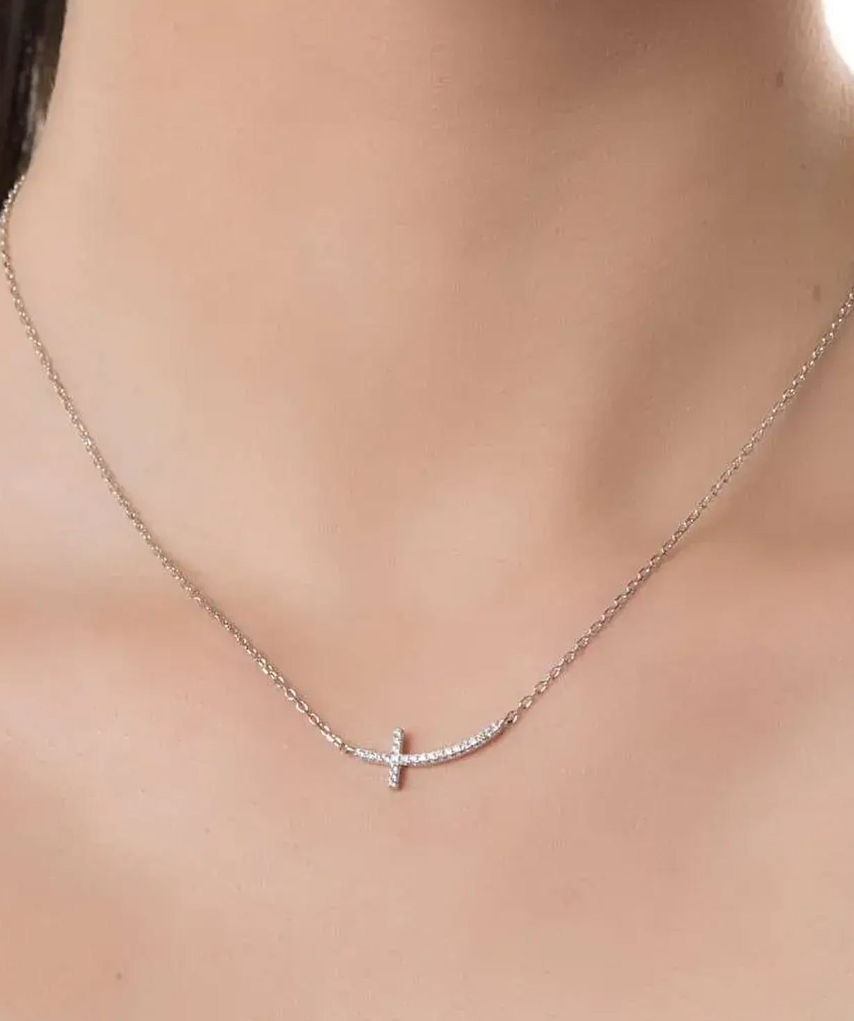Silver necklace «SiaMoods» SN183M