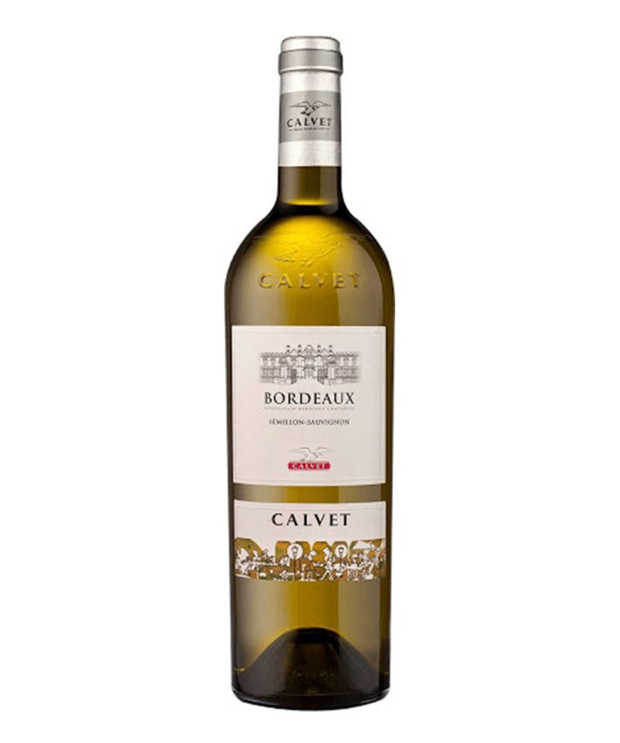 Вино `Calvet Classique Bordeaux` белое, сухое 750мл