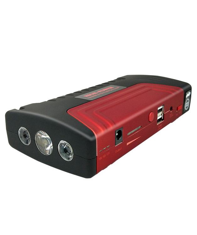 Мультифункциональный стартер, фонарик, power bank ''Yoyo'' на авто, мотоцикл (12В, 16800 мАч, красный)