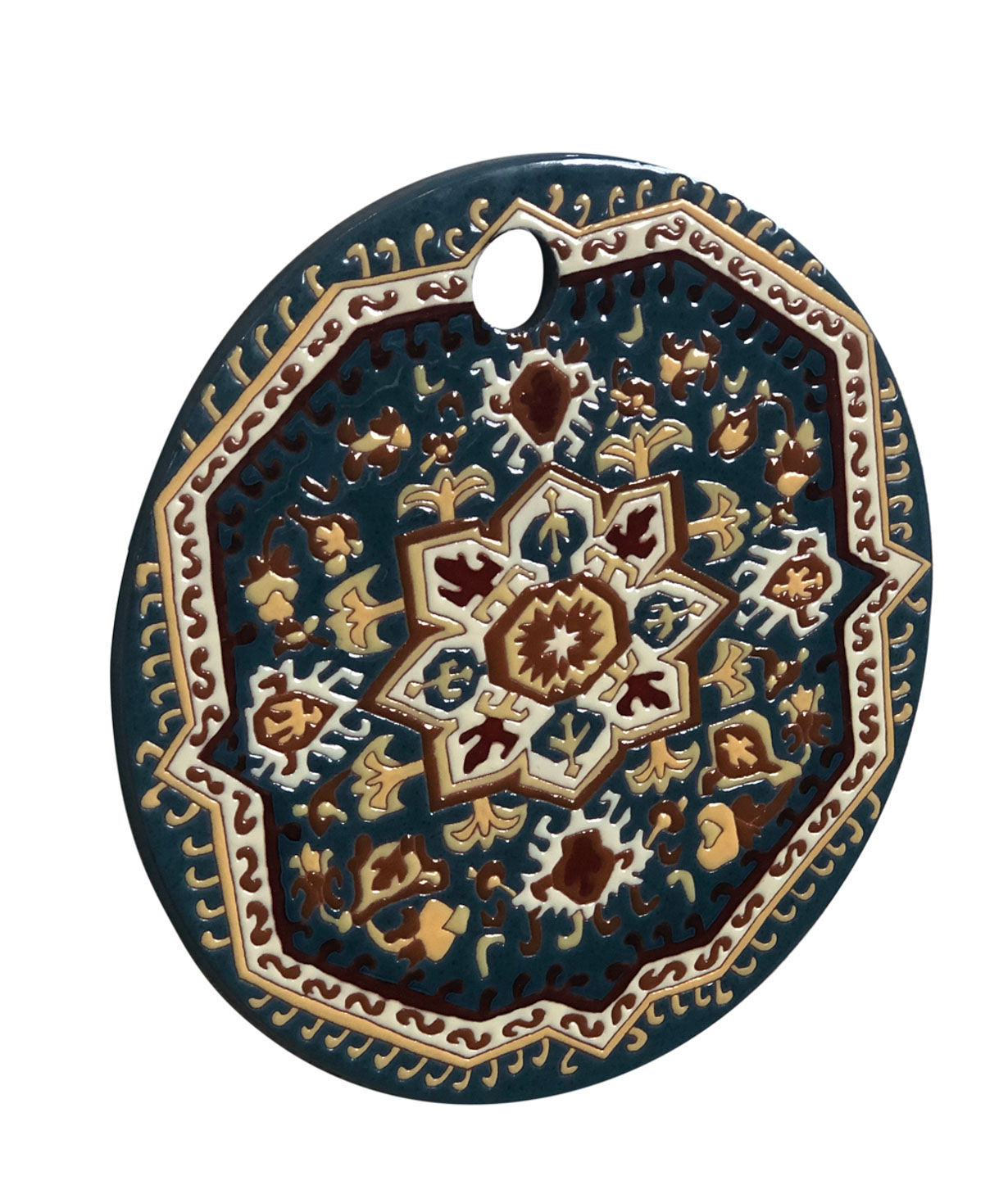 Serving plate `ManeTiles` decorative, ceramic №5