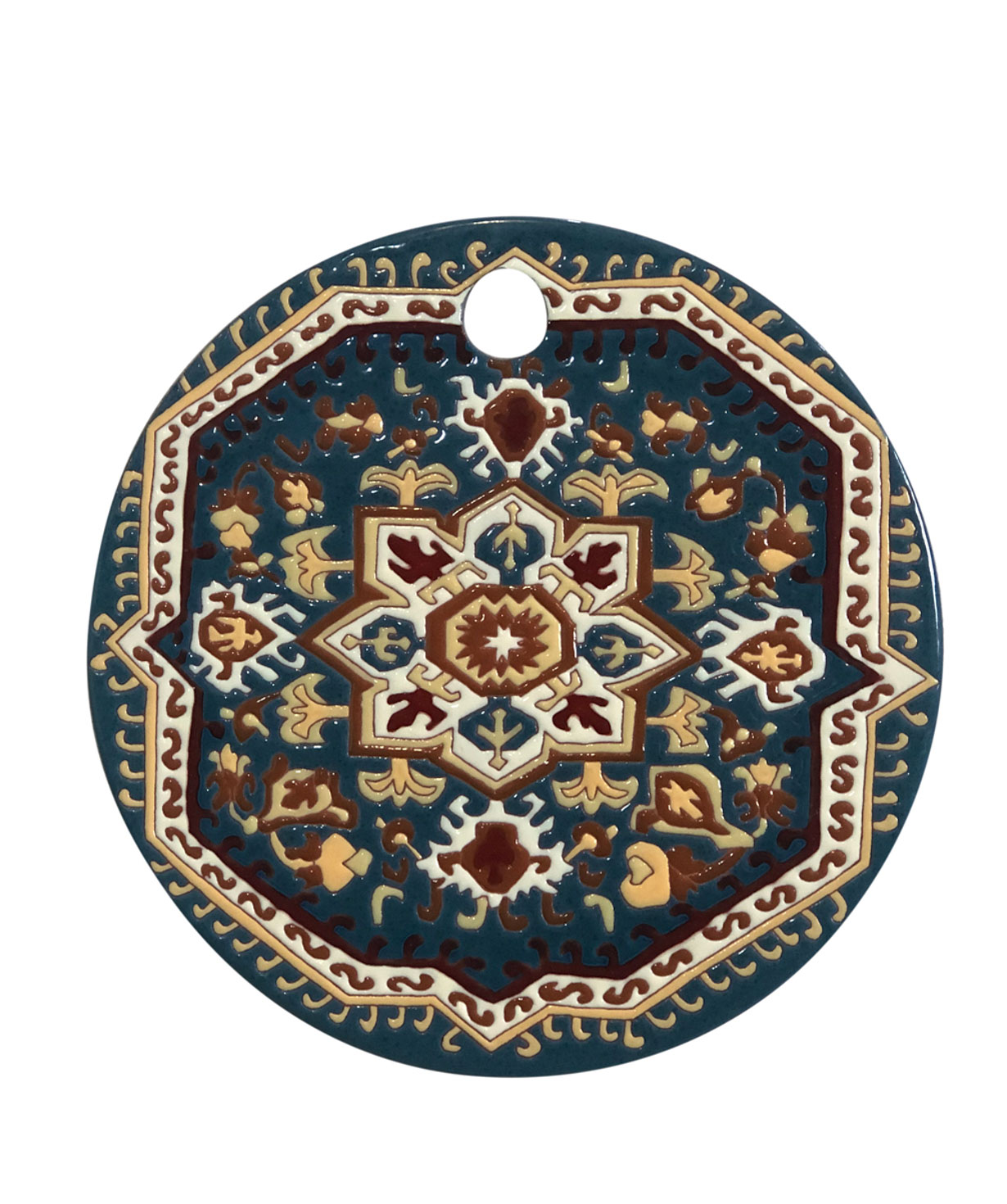 Serving plate `ManeTiles` decorative, ceramic №5