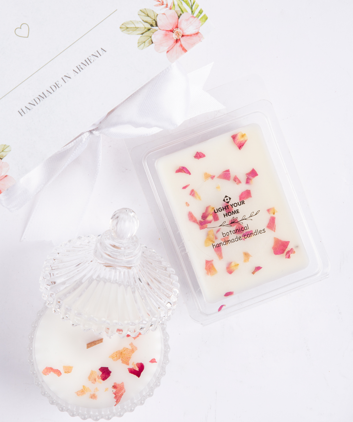 Gift box «Light Your Home» with a candle №1