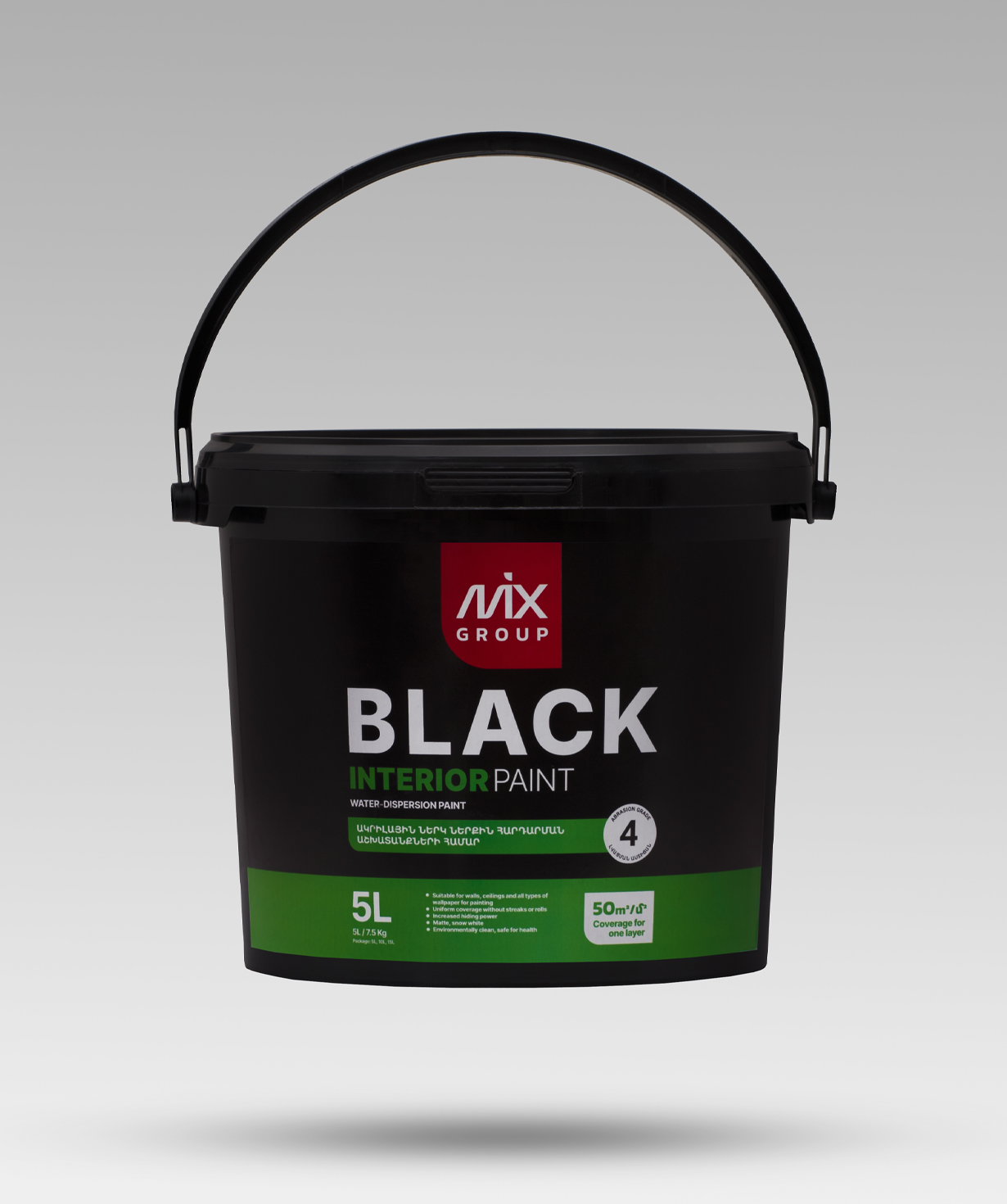Water-dispersion paint «BLACK» Interior