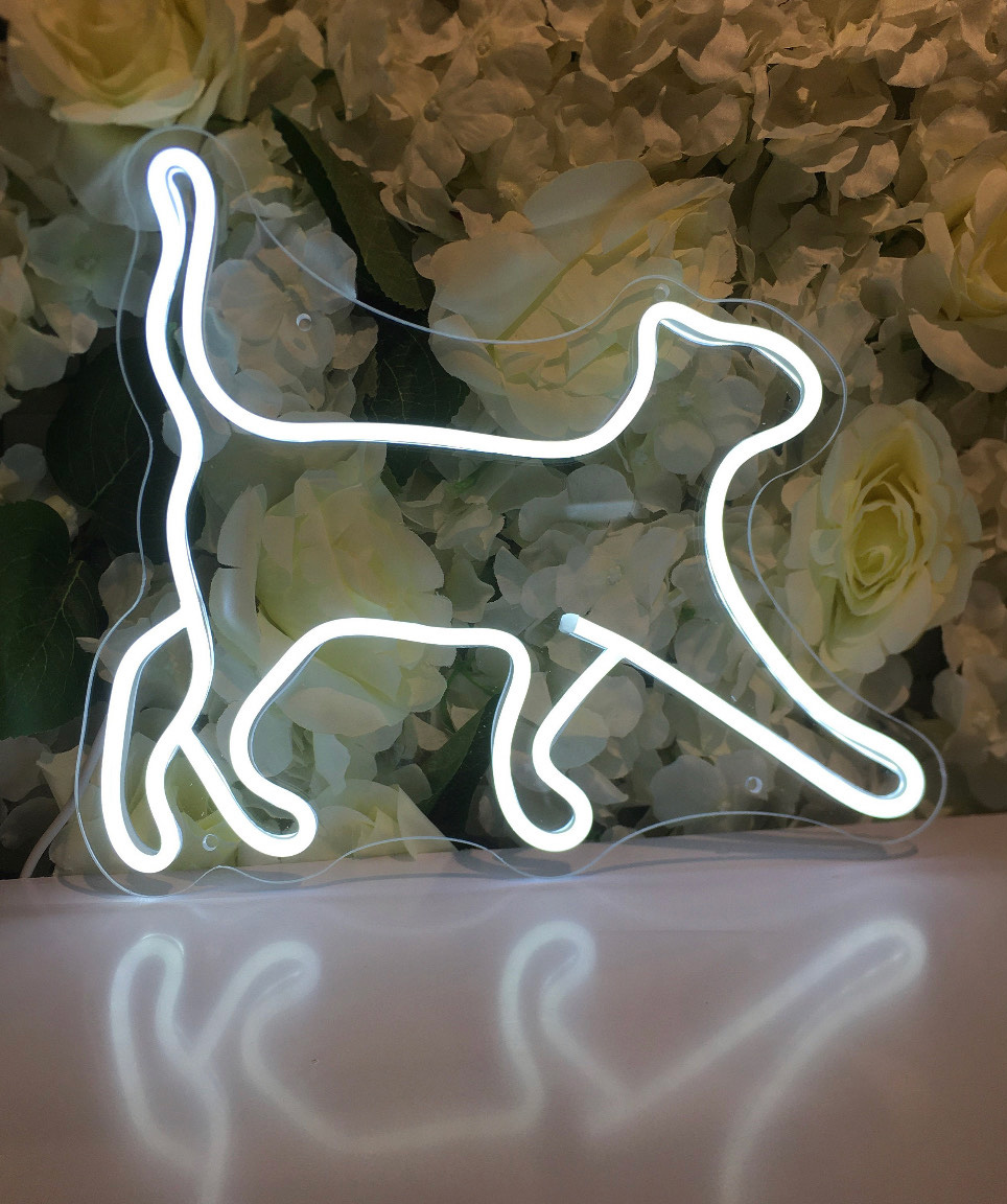 Neon light «ANeon» Cat, 43 x 40 cm