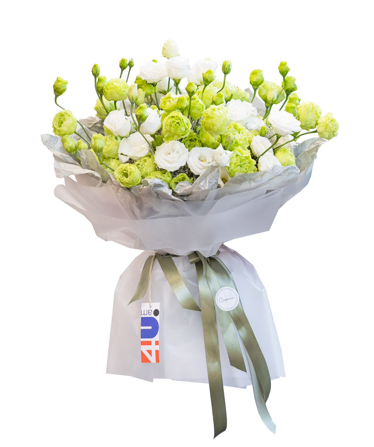 Букет «Caprice» с лизиантусом №49