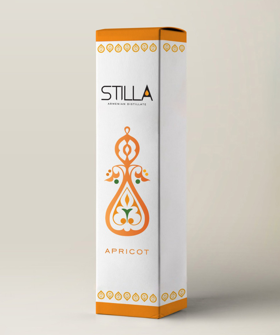 Fruit vodka «Stilla» apricot, 0,5 l, 50%, in a gift box