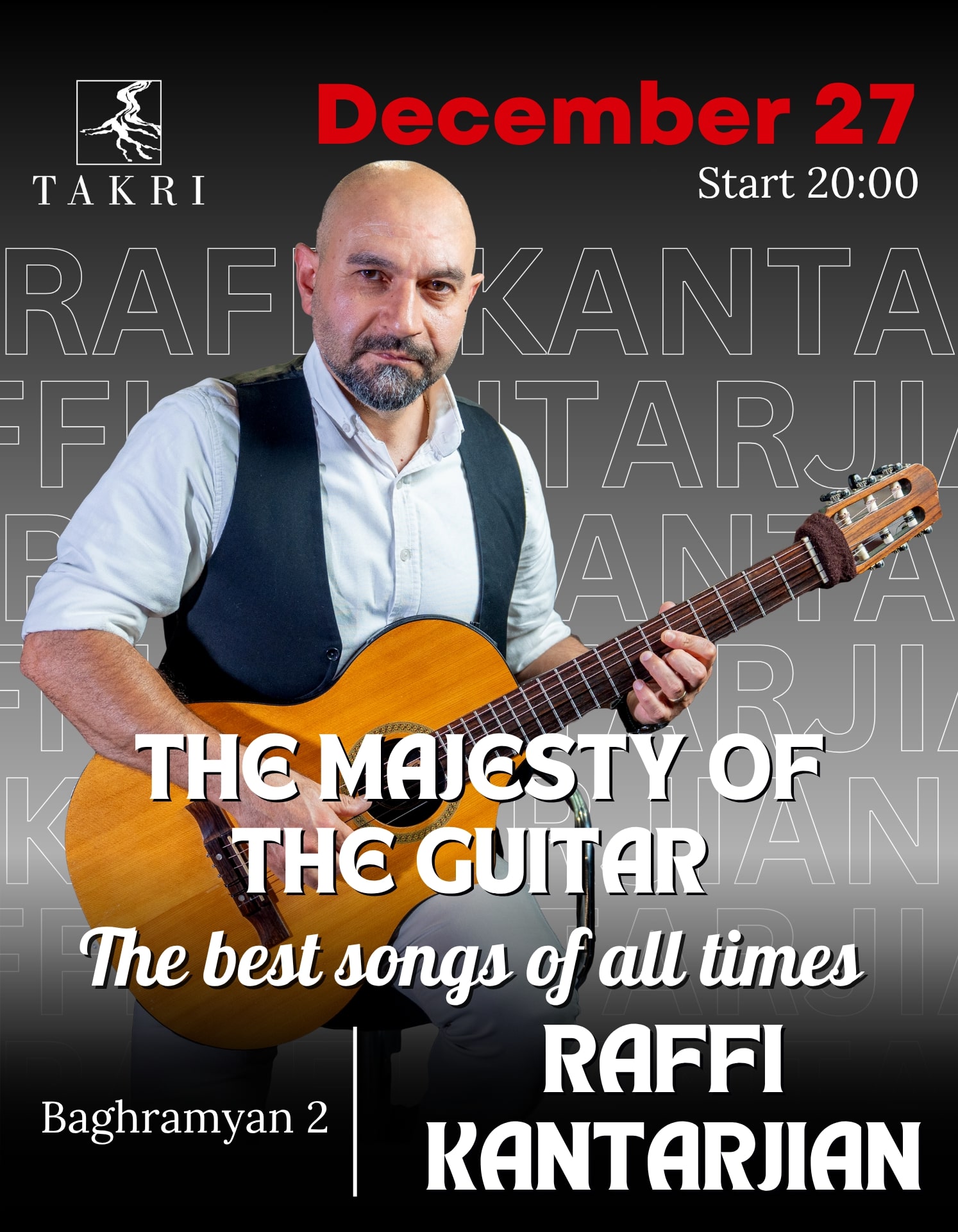 Лучшие песни всех времен в «Такри» | Раффи Гантарджиан 27-12-2025, 20:00