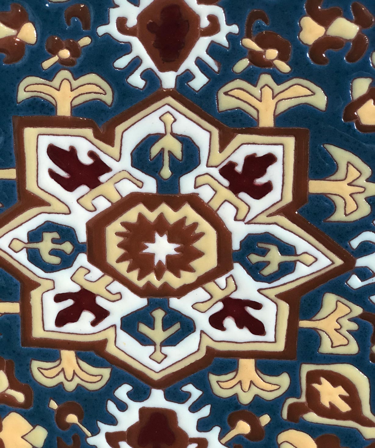 Serving plate `ManeTiles` decorative, ceramic №5