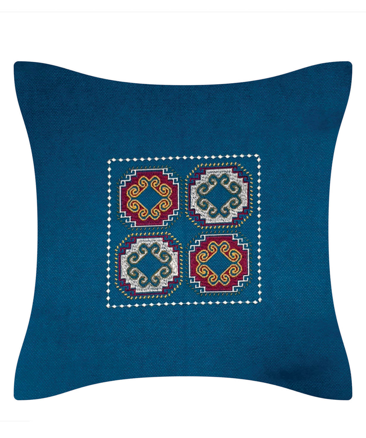 Pillow `Miskaryan heritage` embroidered with Armenian ornament №32