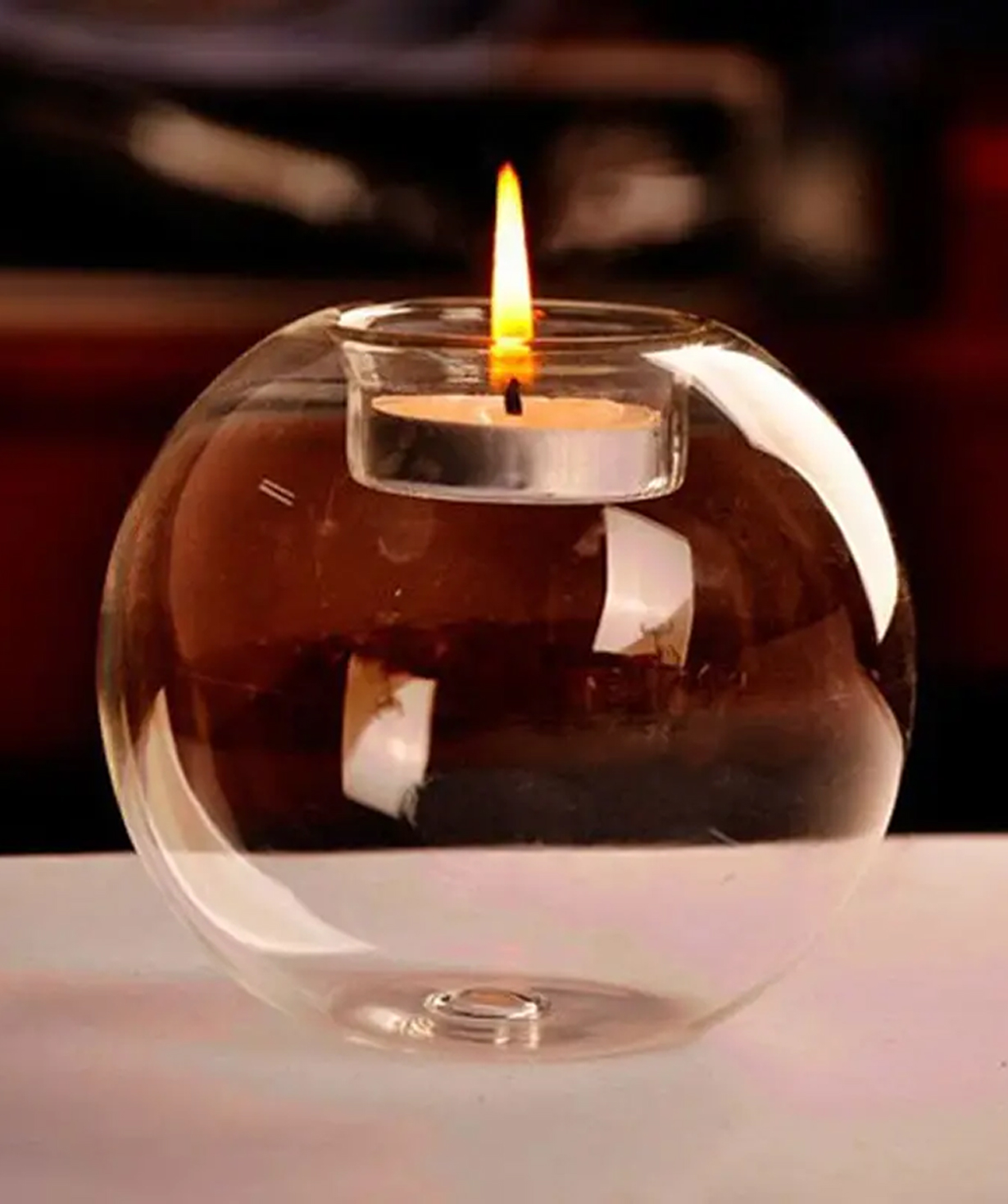 Glass candle holder «Gift Store» Elegant