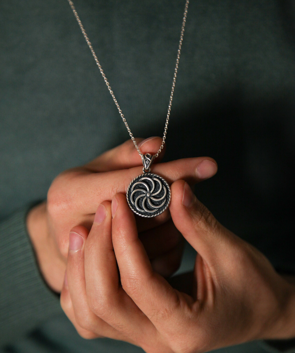 Ожерелье ''Свастика'' из серебро