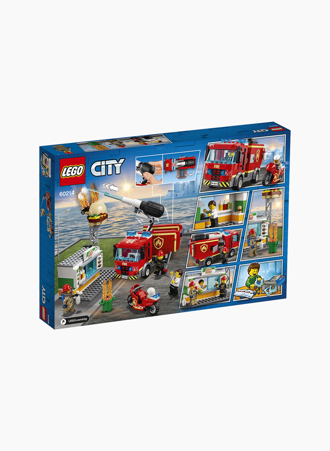 Lego City Կառուցողական Խաղ «Հրդեհ Բուրգեր-Սրճարանում»