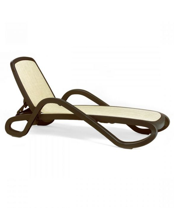 Chaise Lounge ''Alfa'' brown-beige