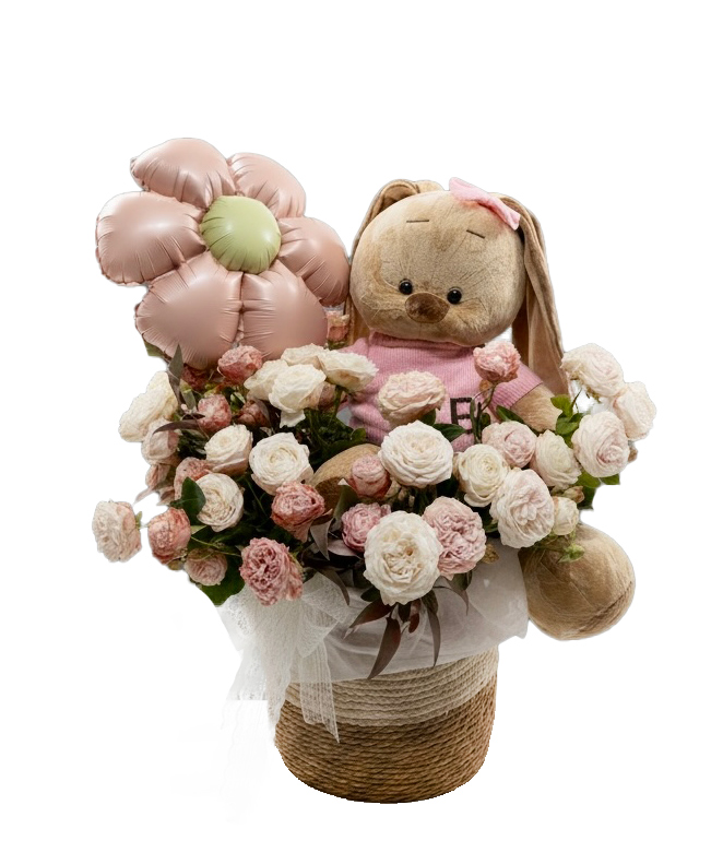 Композиция «Floriani» с кустовыми розами №14