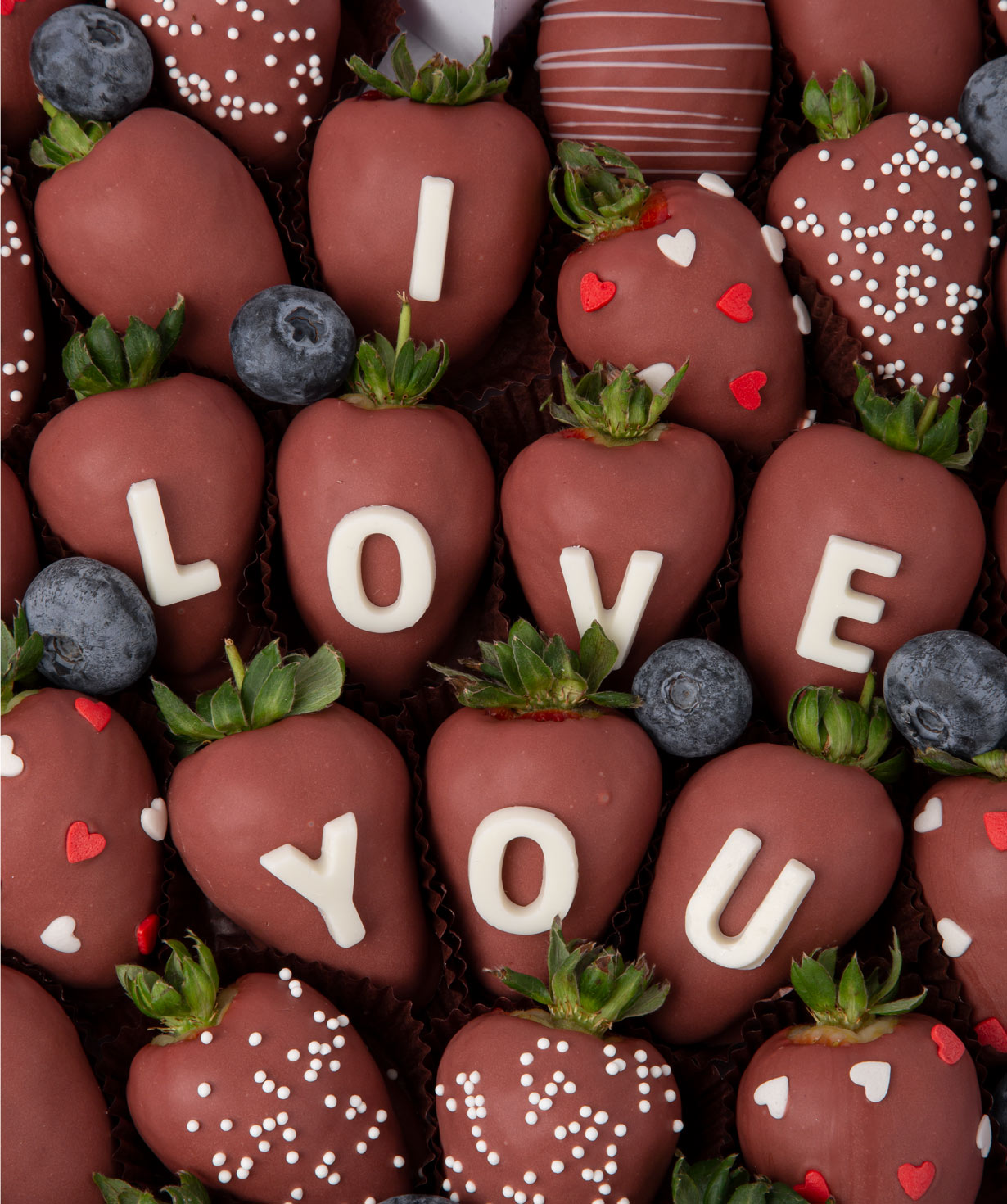 Chocolate covered strawberry `Sweet Elak`  I love you