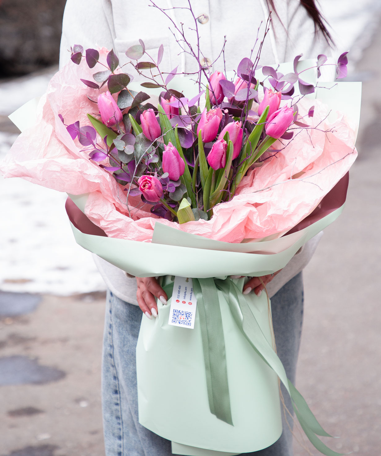 Bouquet «Agrinion» with tulips