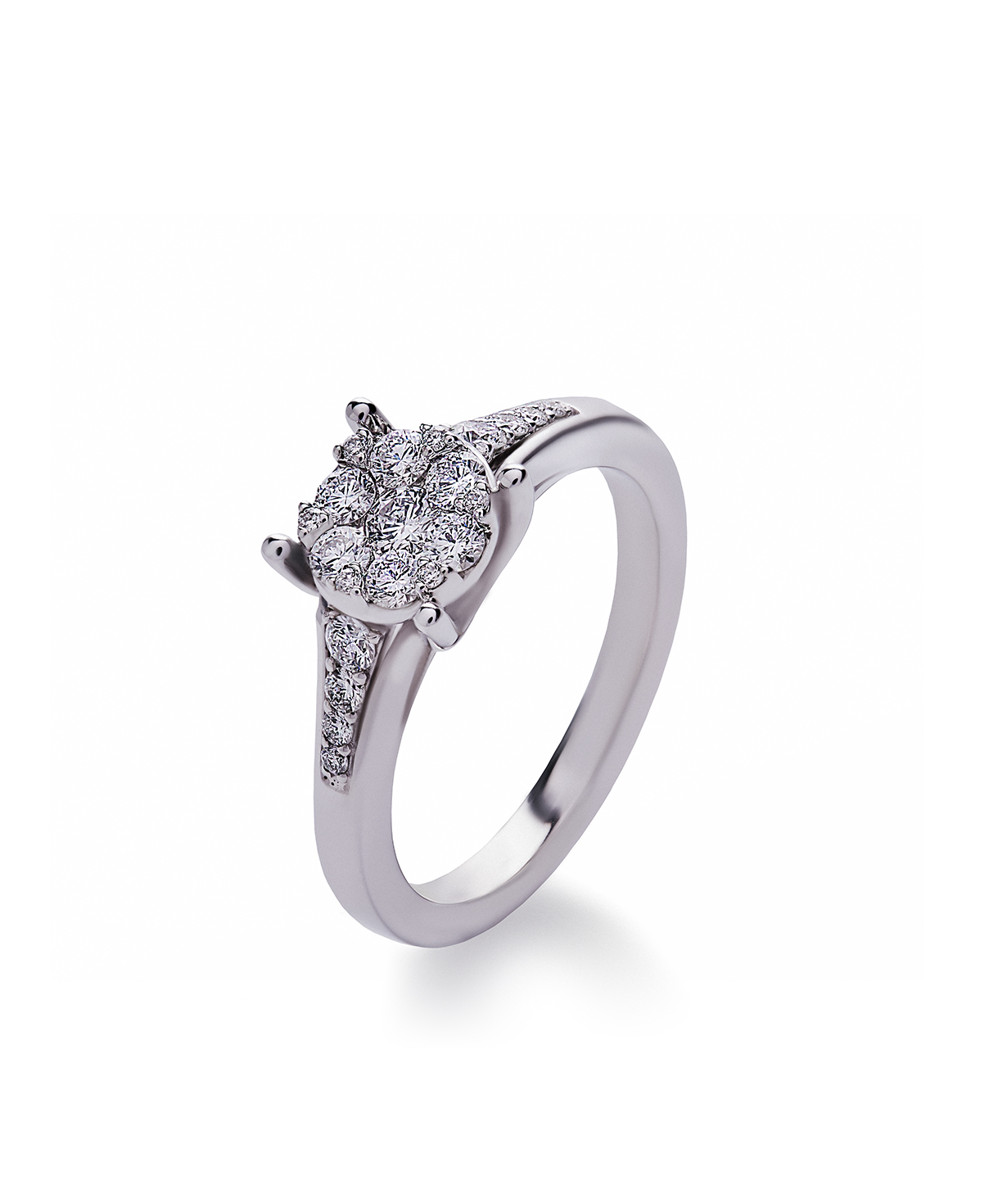 Ring `Lazoor` golden, with diamond stones №1