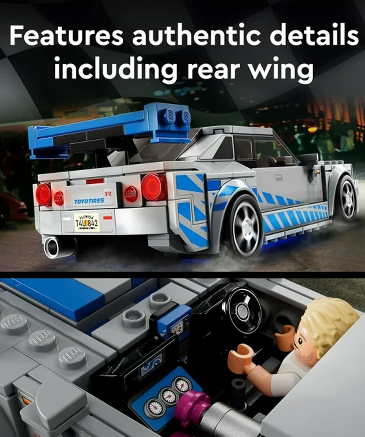 USA. constructor №293 LEGO, 2 Fast 2 Furious, Nissan Skyline GT-R, 76917