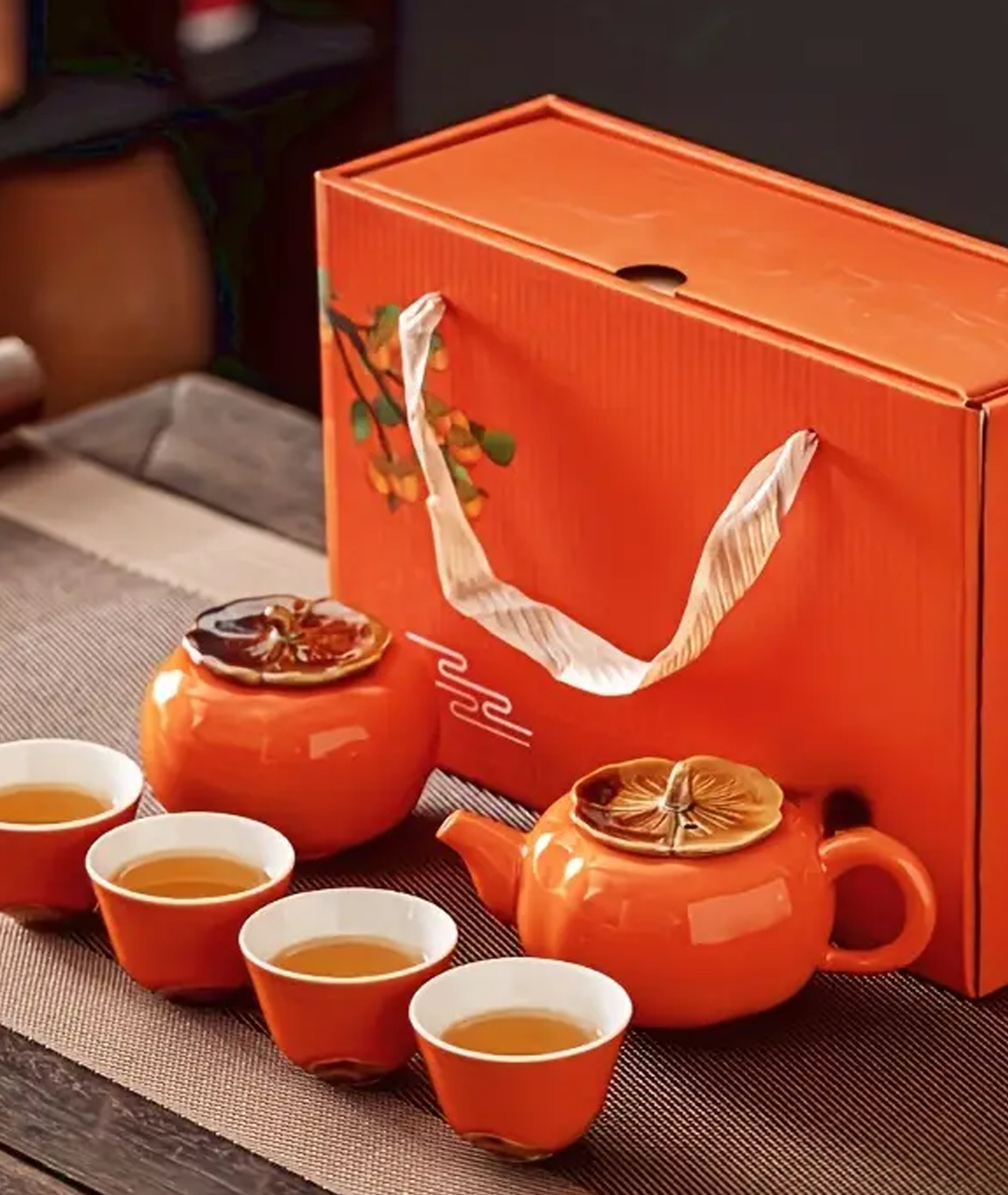 Բաժակների հավաքածու «Gift Store»Orange Tea №144
