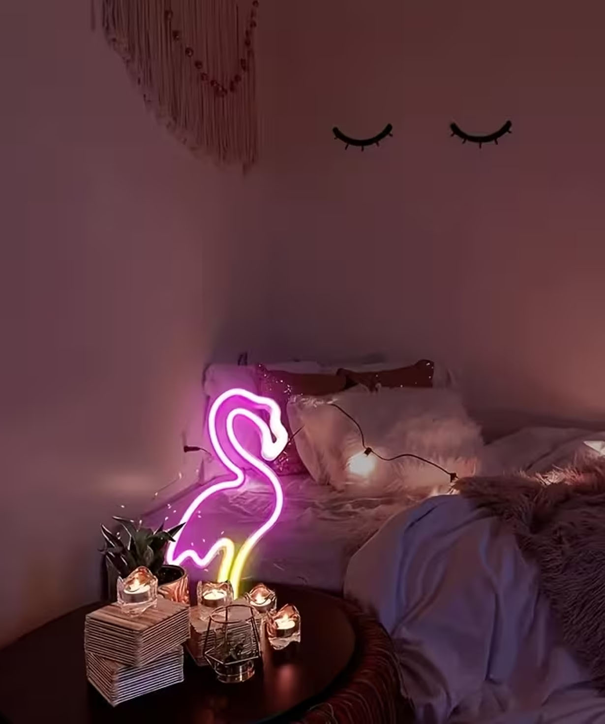 Նեոնային լույս «Gift Store» Flamingo №1214