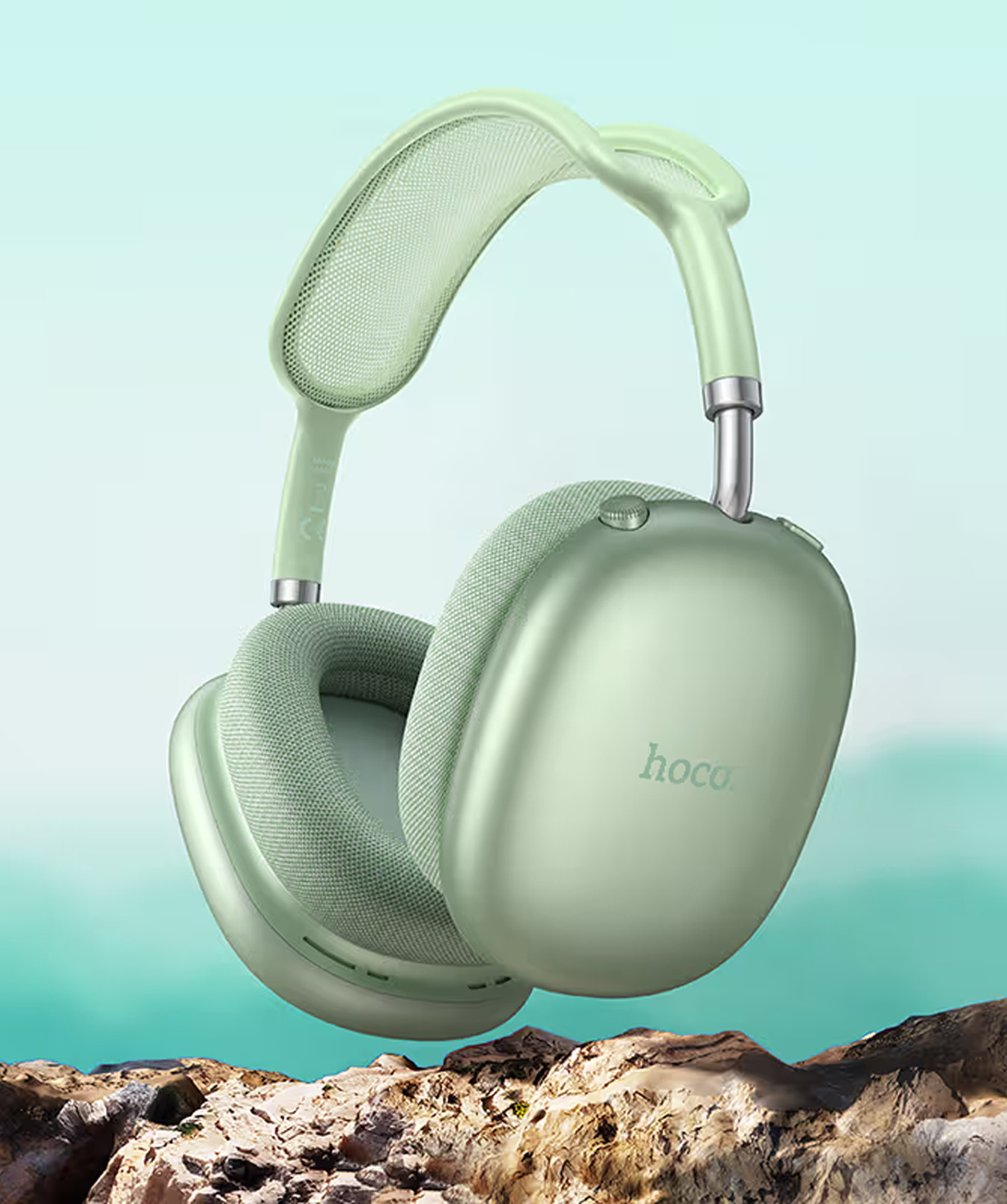Wireless headphones «Micro-Tech» Hoco W55 Pleasing Green №446