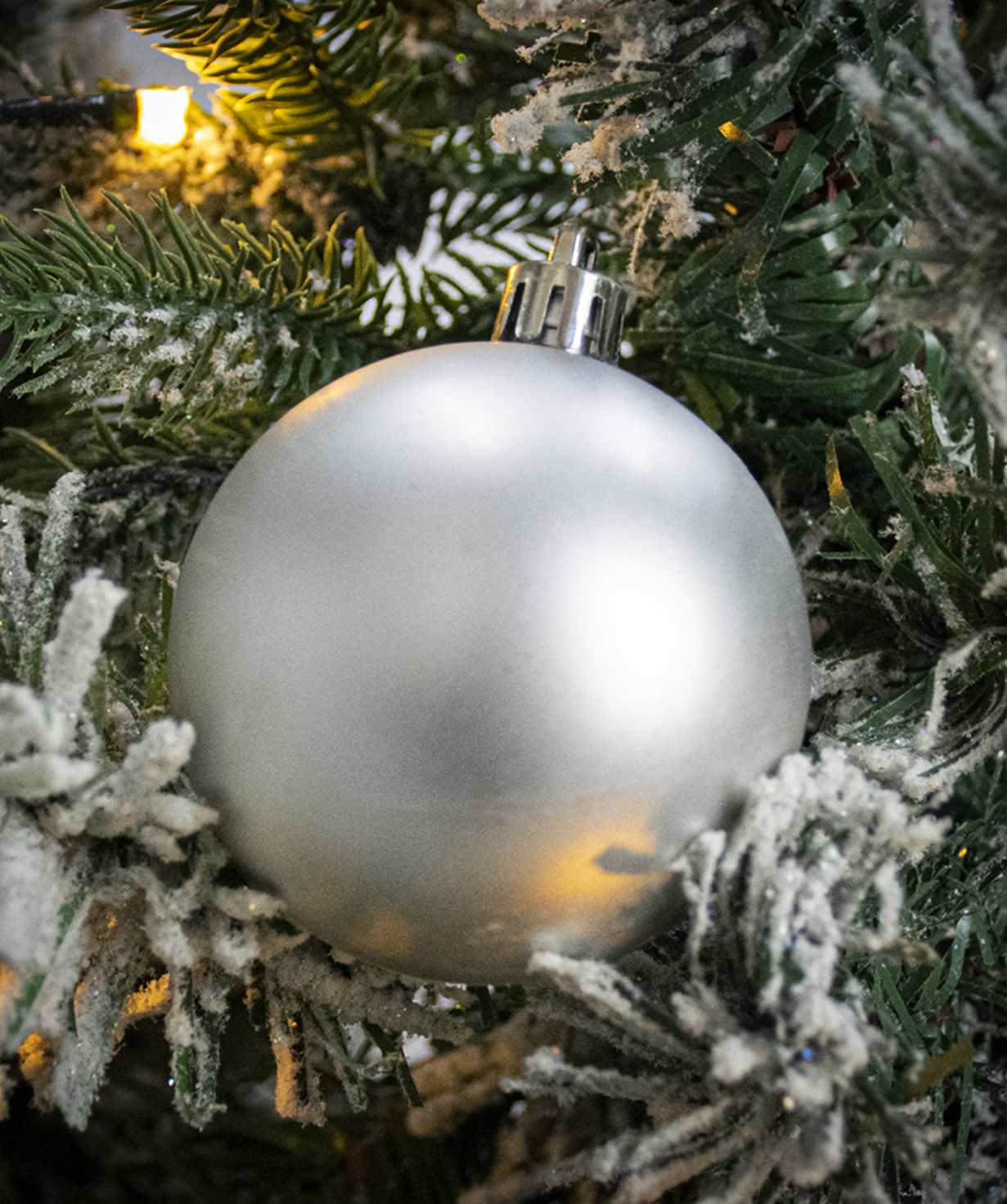 Տոնածառի խաղալիք արծաթե 12 հատ