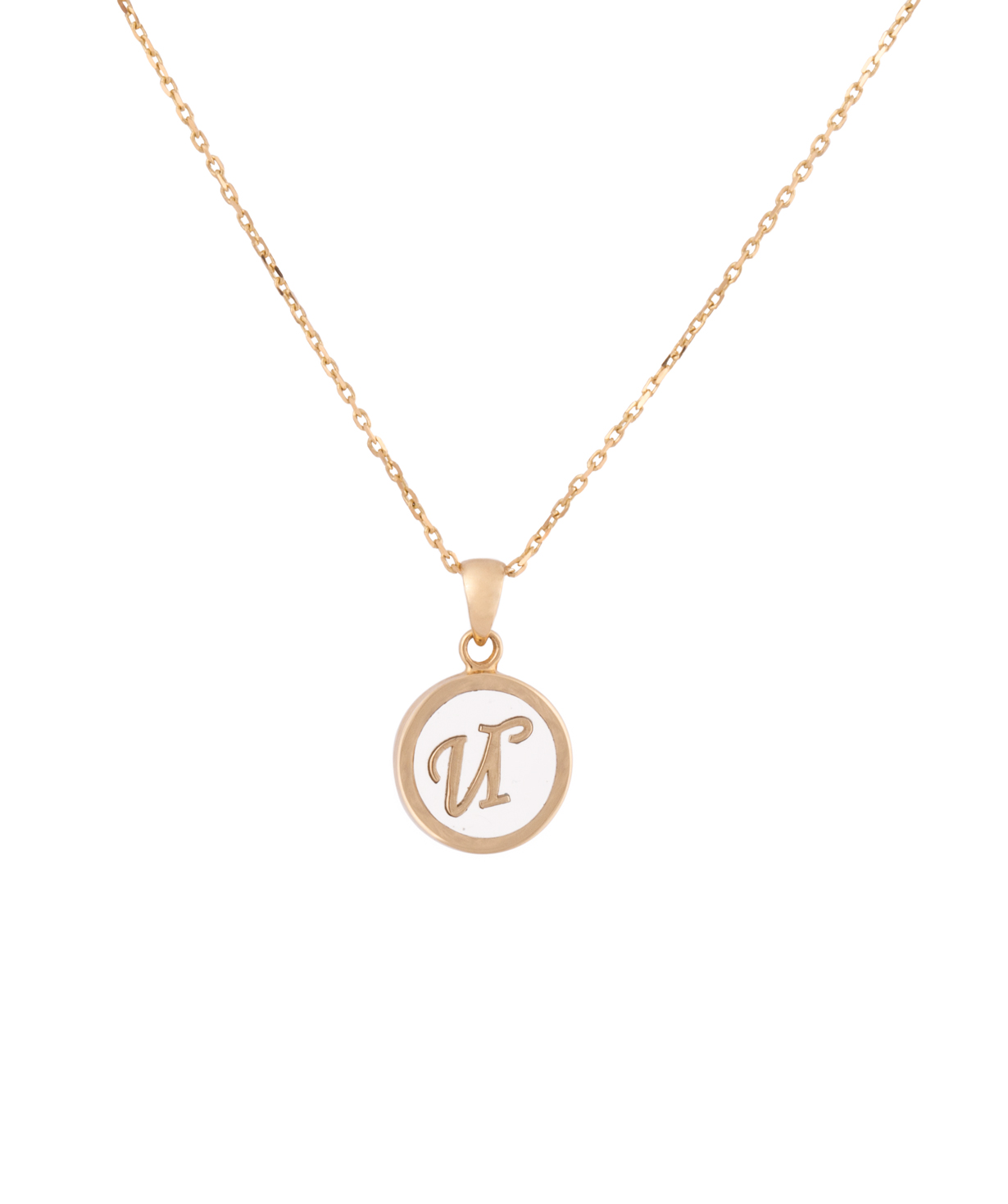Pendant `Less is more` gold №42