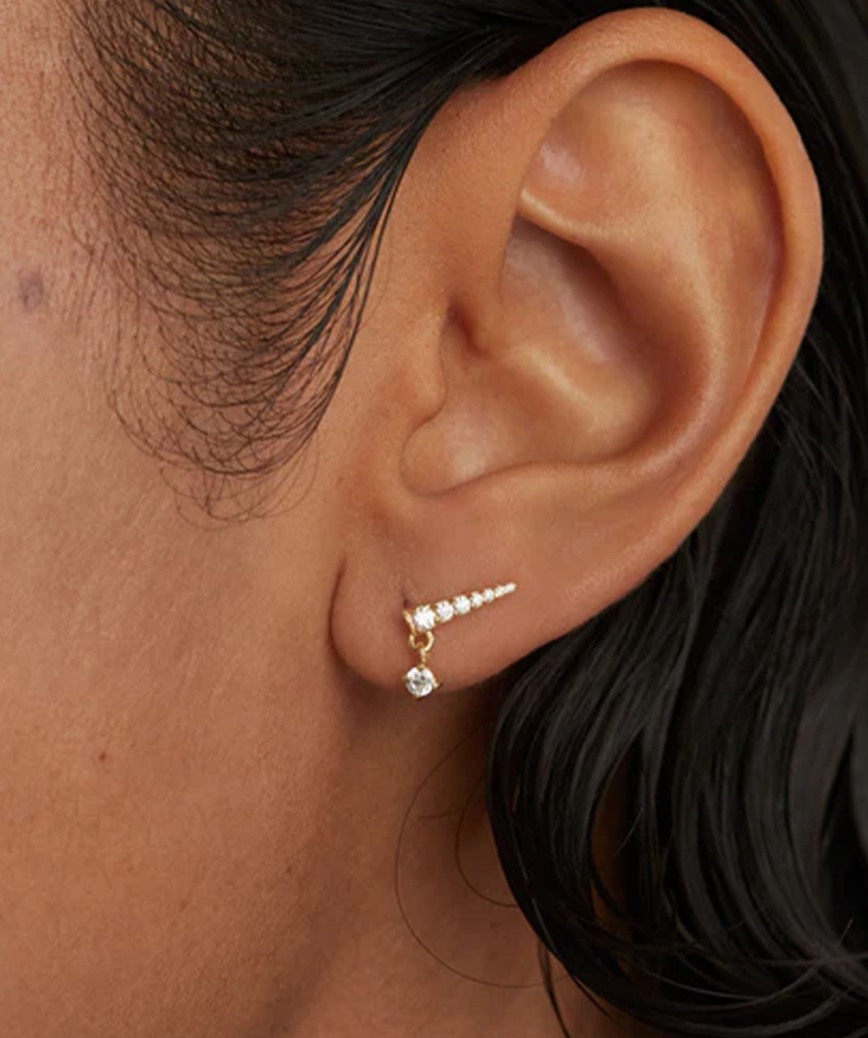 Silver single earring «PDPAOLA» PG01-740-U