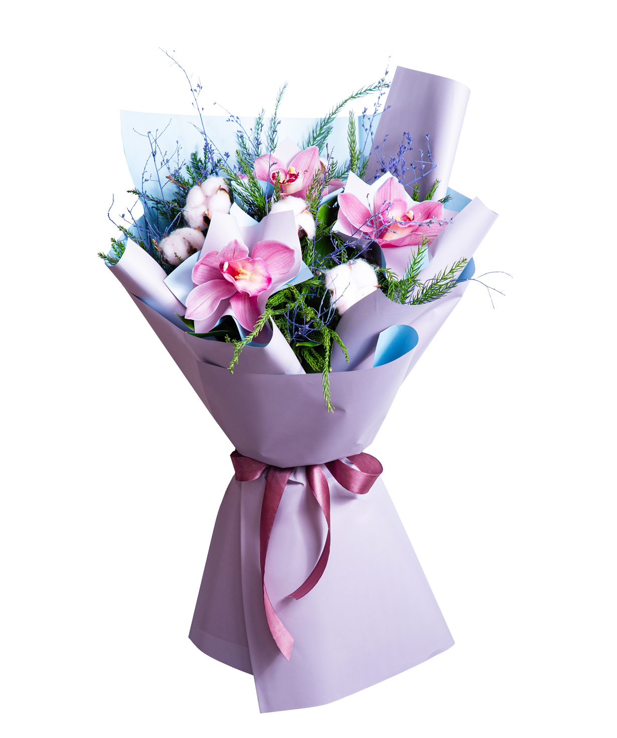 Bouquet «Narborough» with orchids