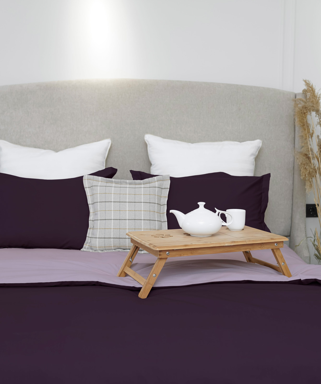 Անկողնային հավաքածու «Jasmine Home» 1,5-տեղանոց, մանուշակագույն