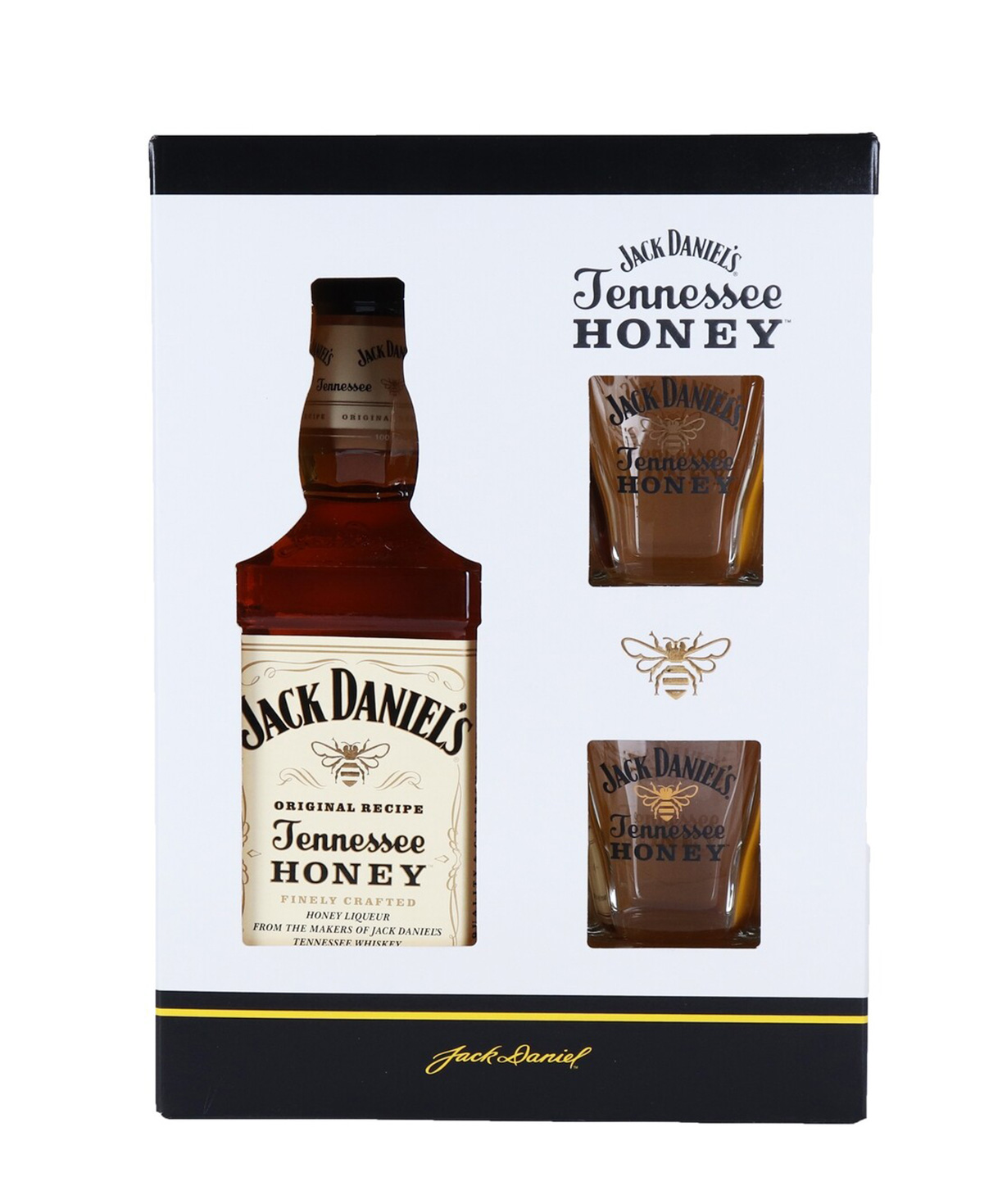 Վիսկի «Jack Daniel`s Tennessee Honey» + 2 բաժակ 700մլ