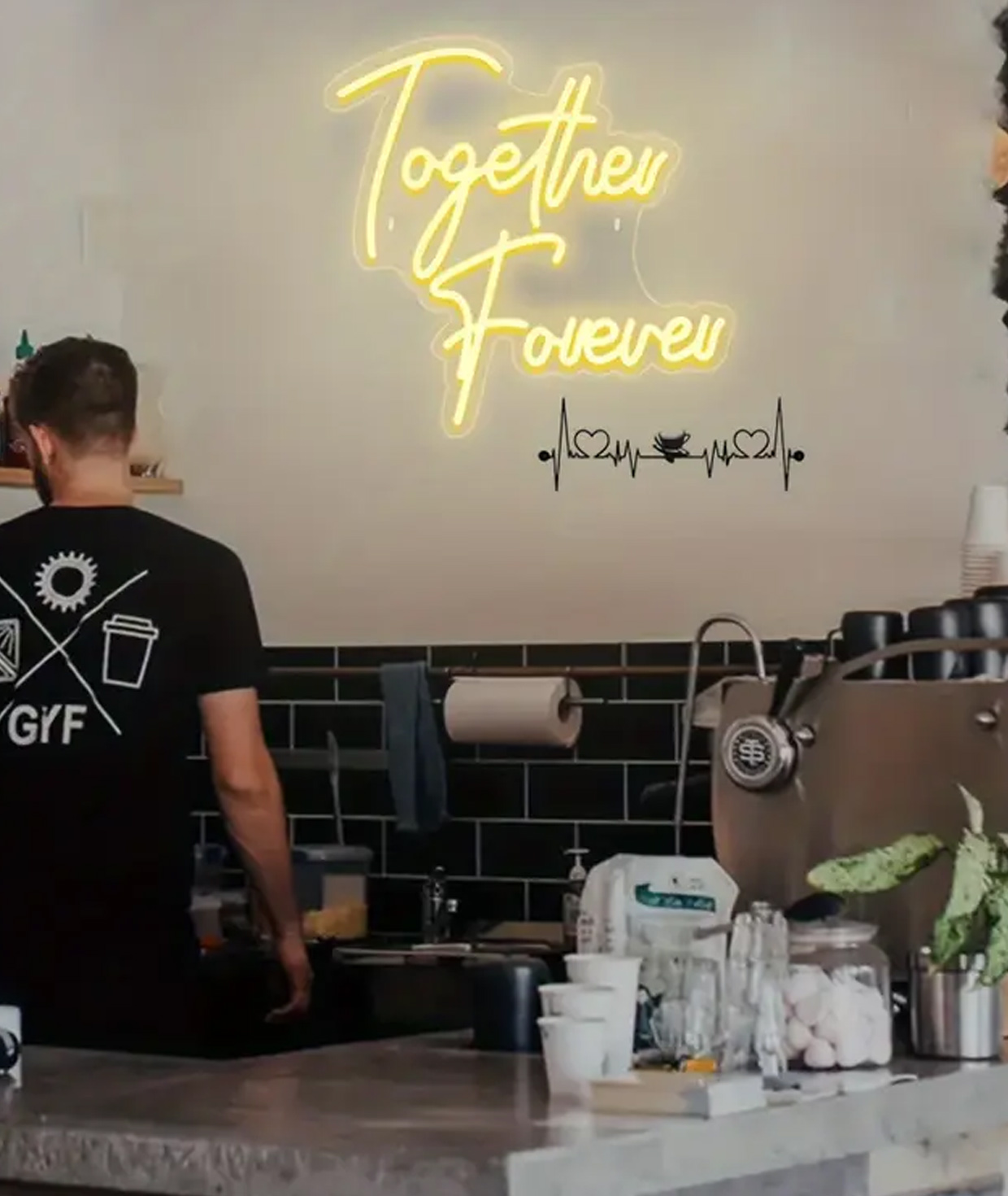 Neon light «Gift Store» Forever Together №137