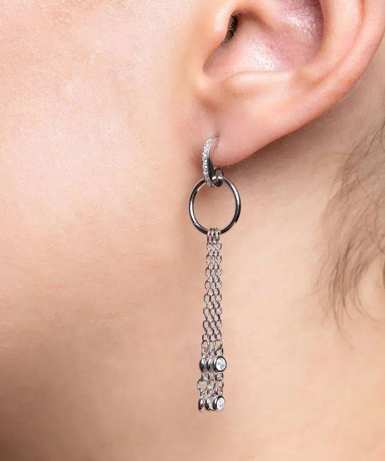 Silver earrings «SiaMoods» SE793