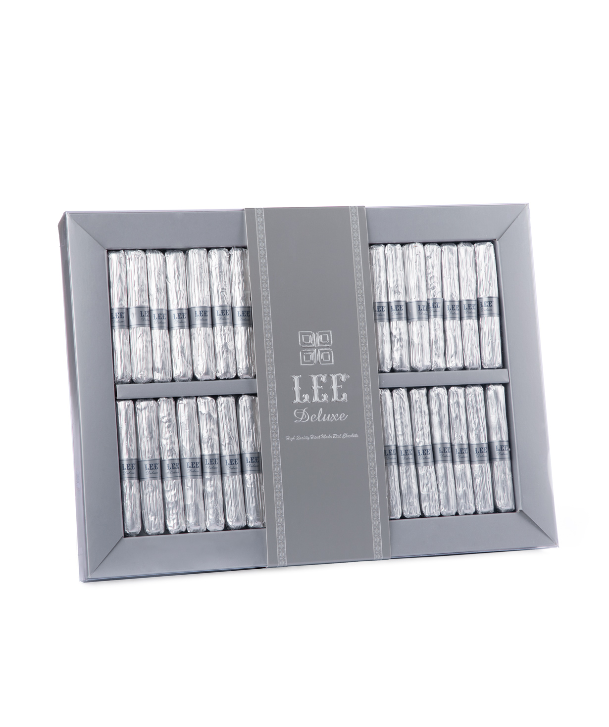 Collection `Lee Deluxe` of  chocolate candies, silver 430 gr