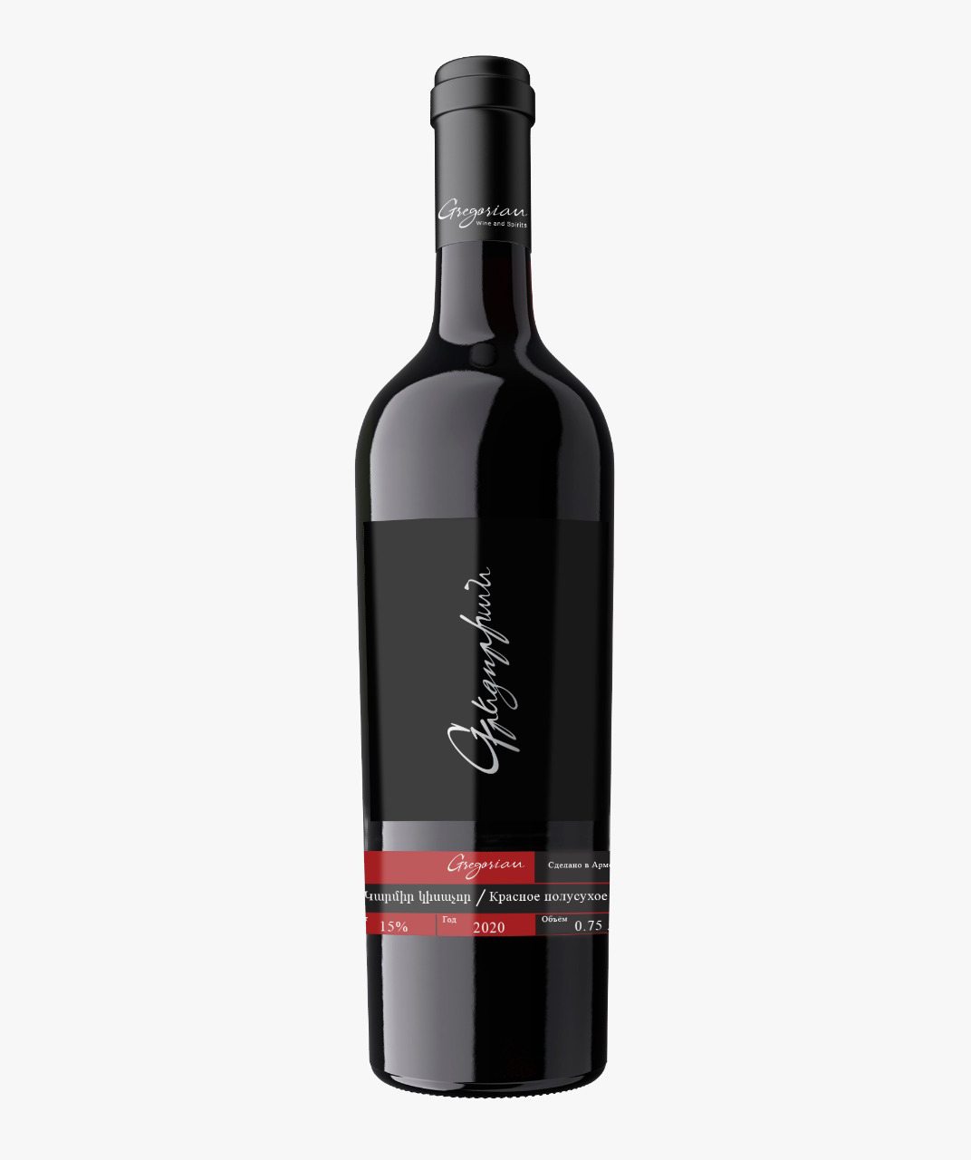 Вино ''Yev'' Gregorian, красное, полусухое, 750 мл