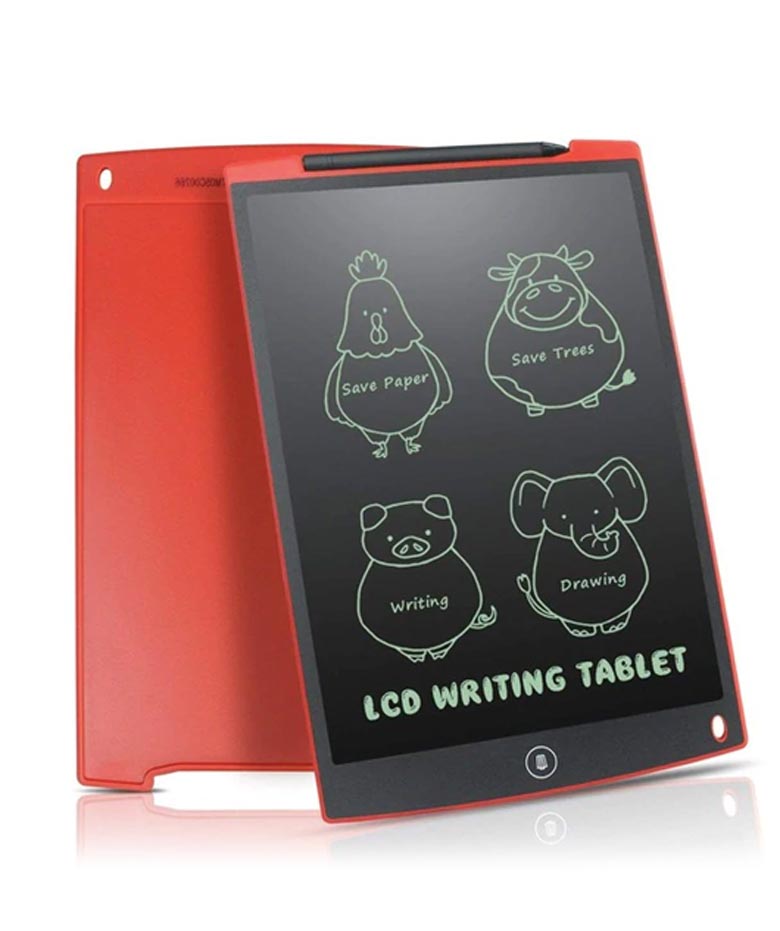 LCD  Электронный планшет-чертежная доска, 12 дюймов (красный)