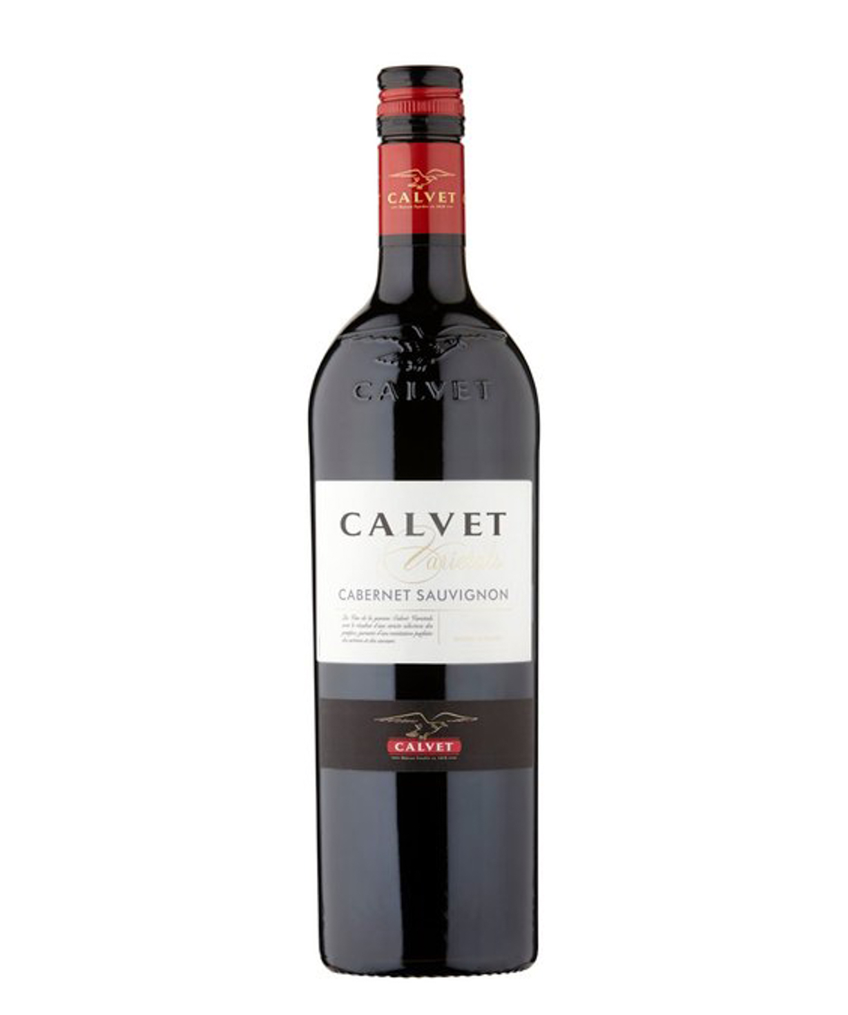Wine `Calvet Cabernet Sauvignon` red, semi-dry 750ml