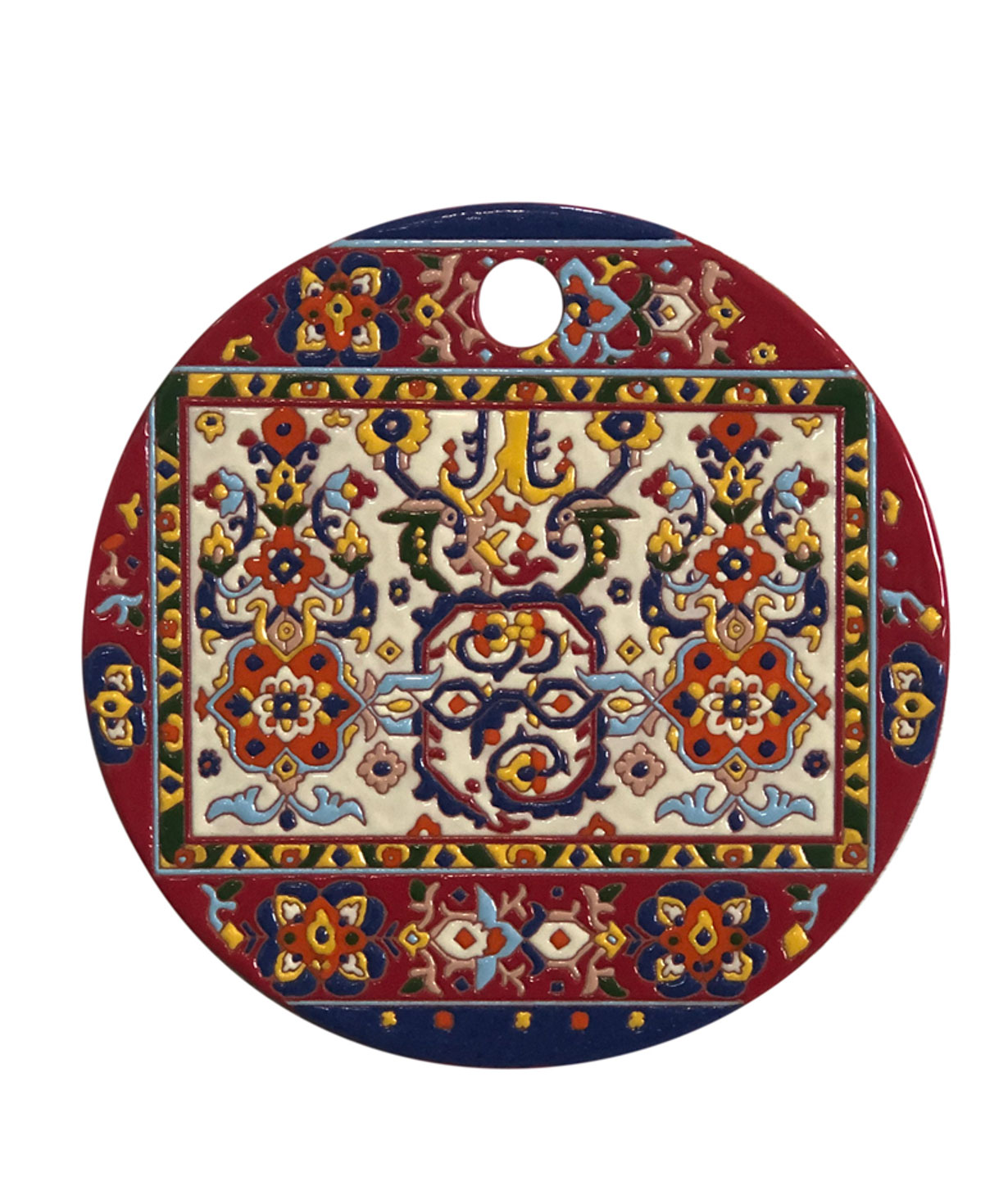 Serving plate `ManeTiles` decorative, ceramic №6