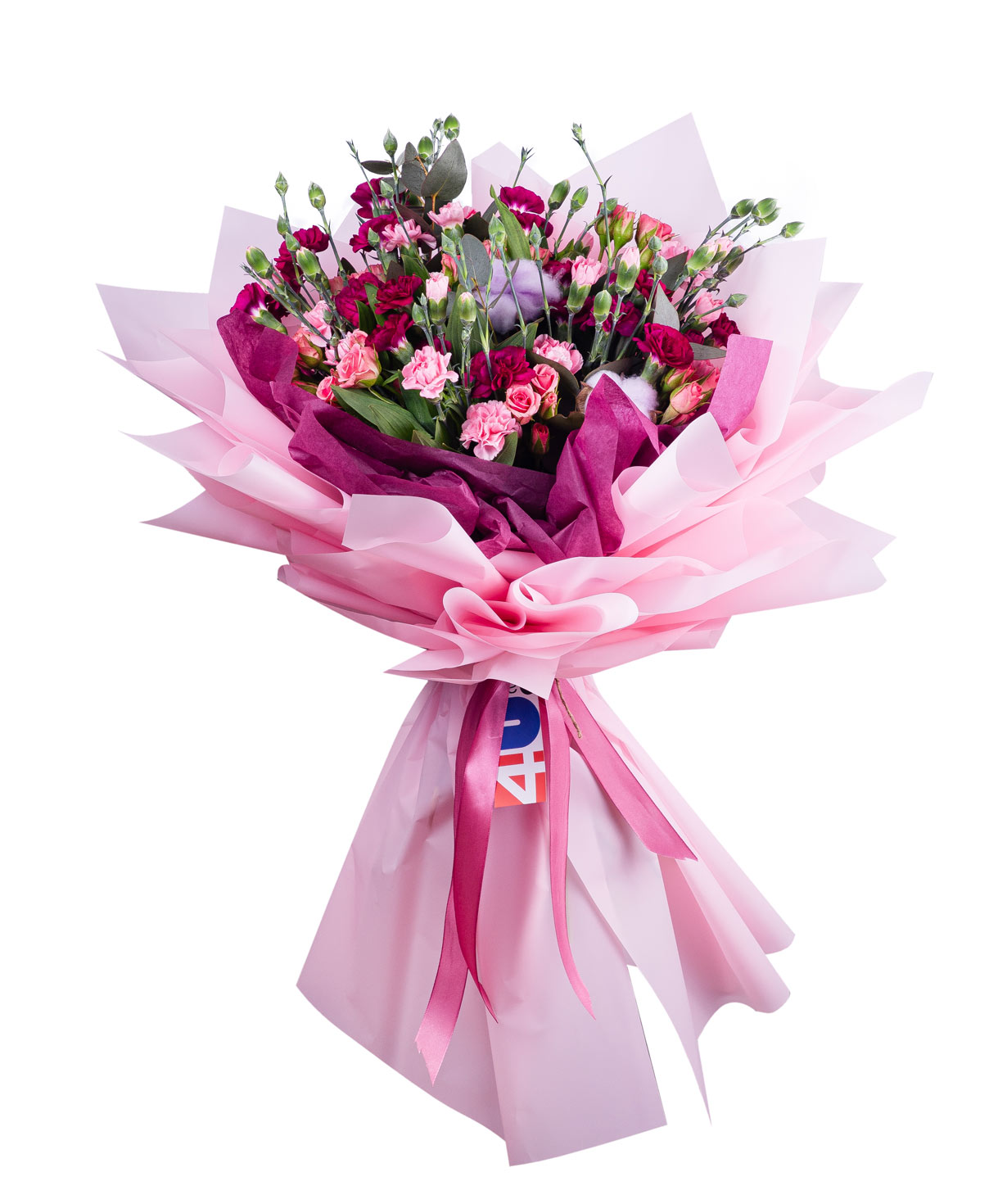 Bouquet «Vahase» with spray dianthus and roses