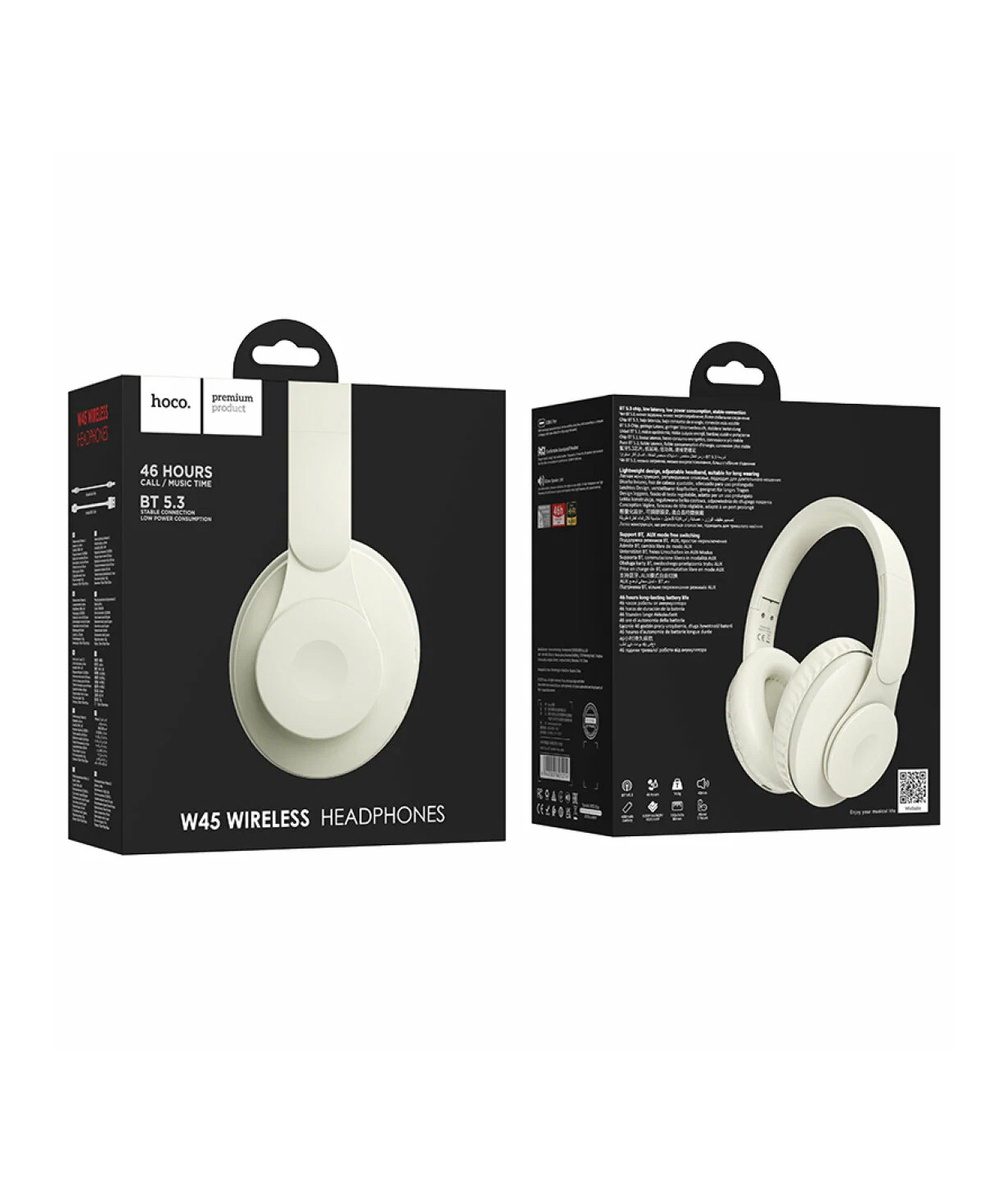 Wireless headphones «Hoco» W45 Enjoy White №20